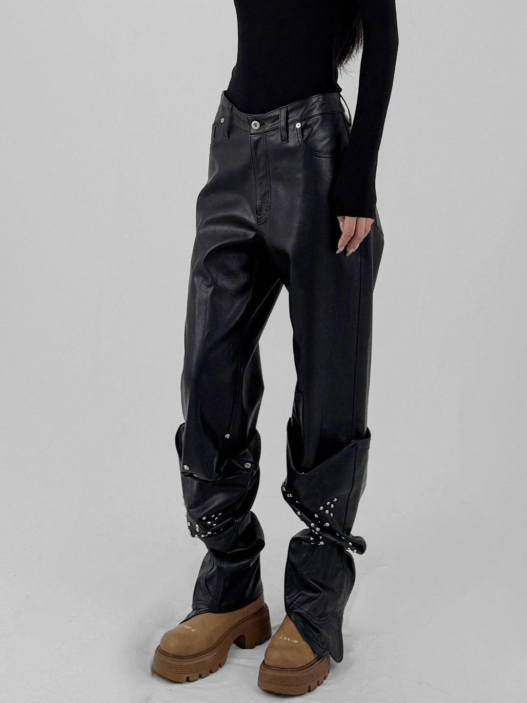JUNTAE KIM - Western Boot Pants - AW25 - BLACK