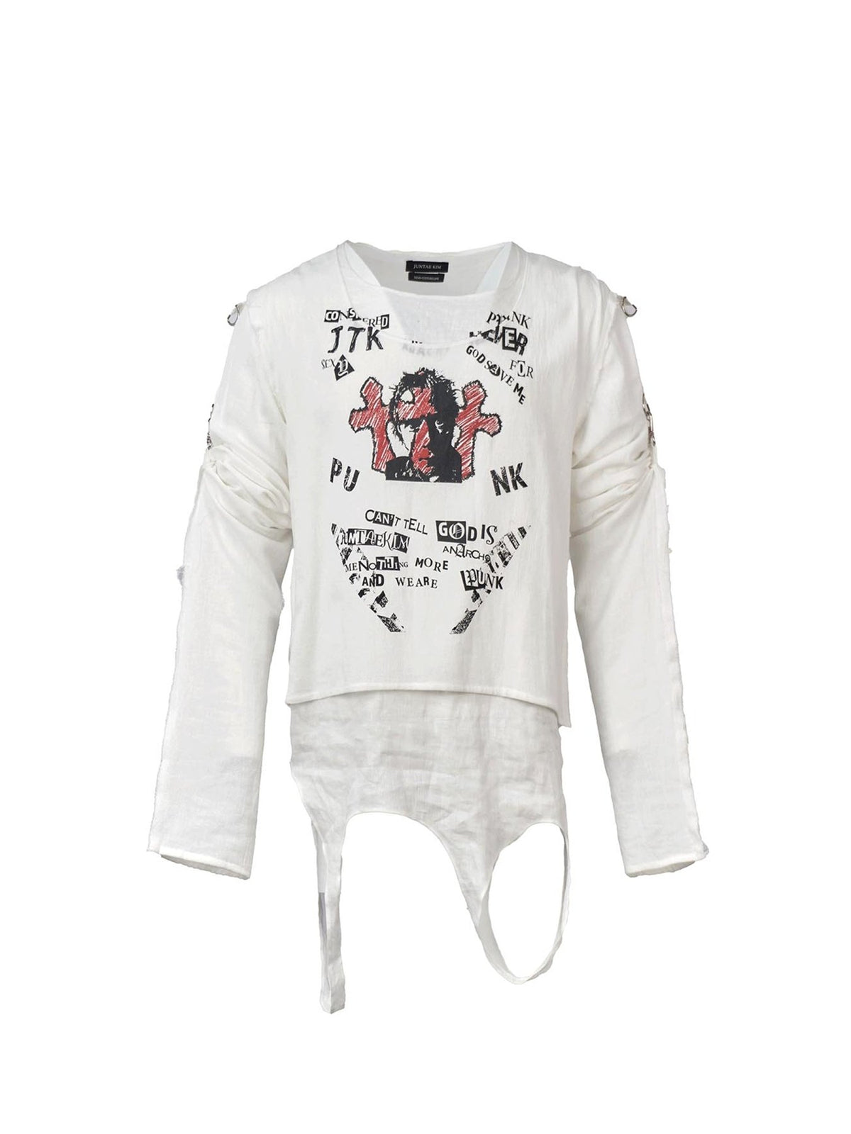 JUNTAE KIM White Layered Anacho Punk Long Sleeves