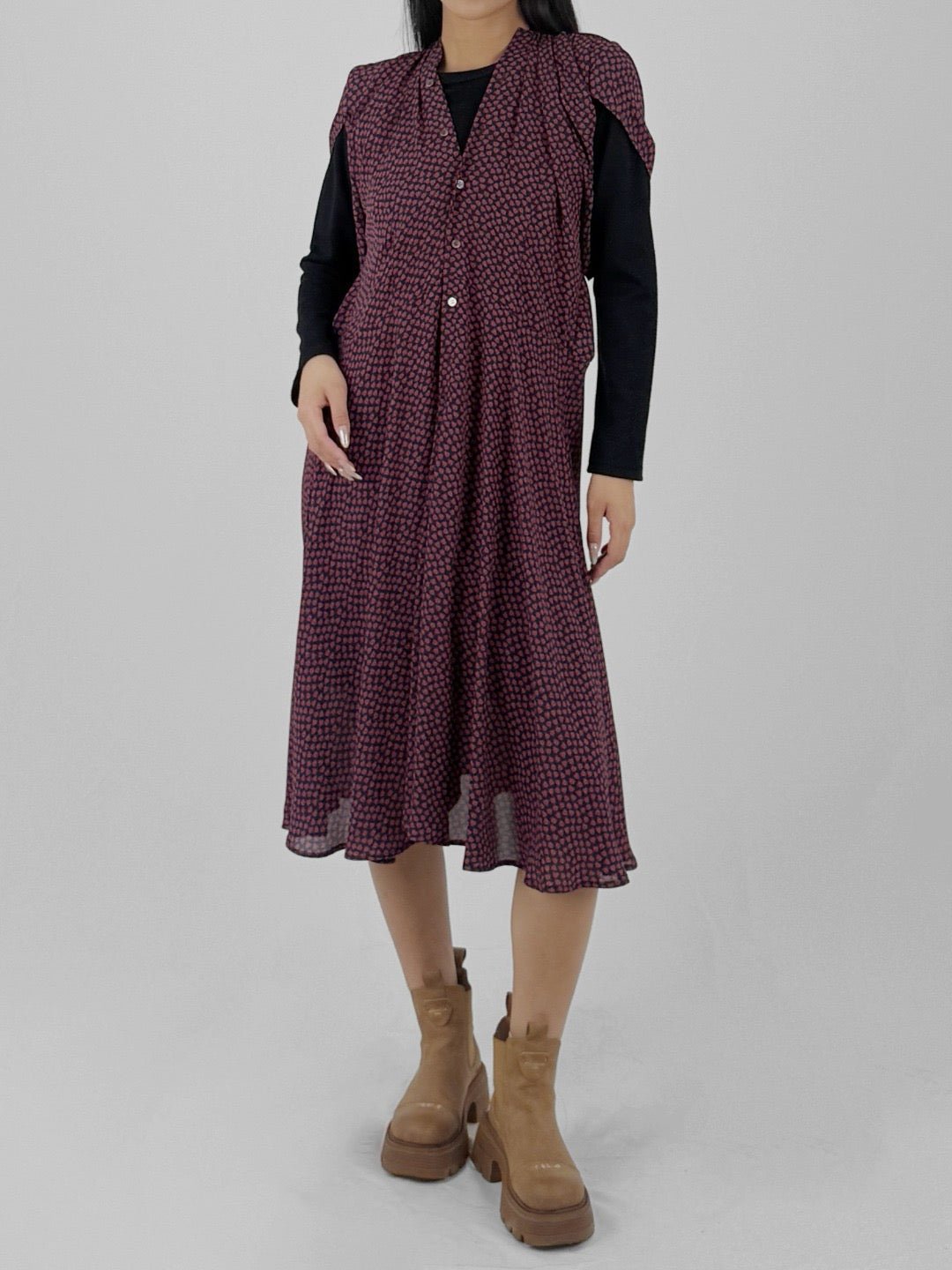 JUNYA WATANABE - Ladies One Piece - AW25 - NAVY PURPLE BLACK