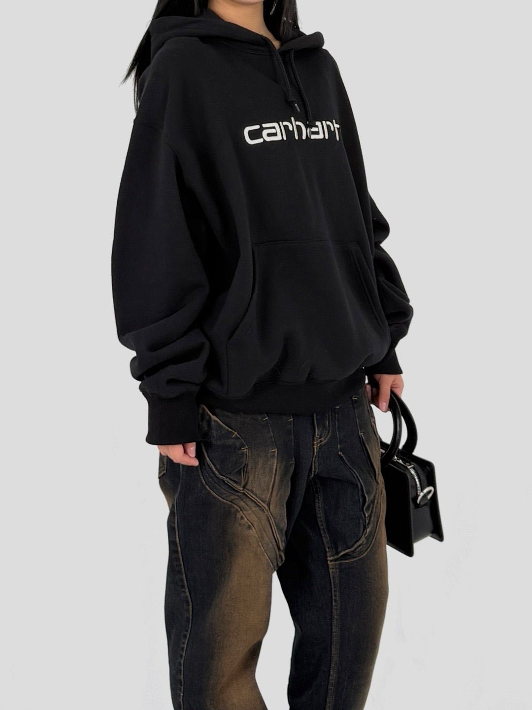 Junya Watanabe MAN - MEN'S HOODIE - SS25 - BLACK X BEIGE