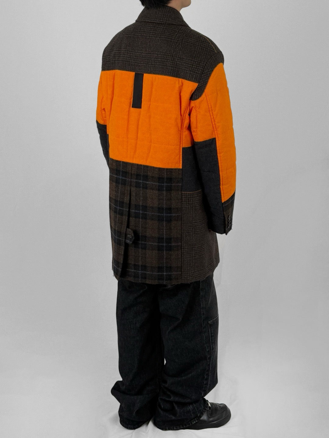 JUNYA WATANABE - Mens Coat - AW25 - ORANGE NVY BRN