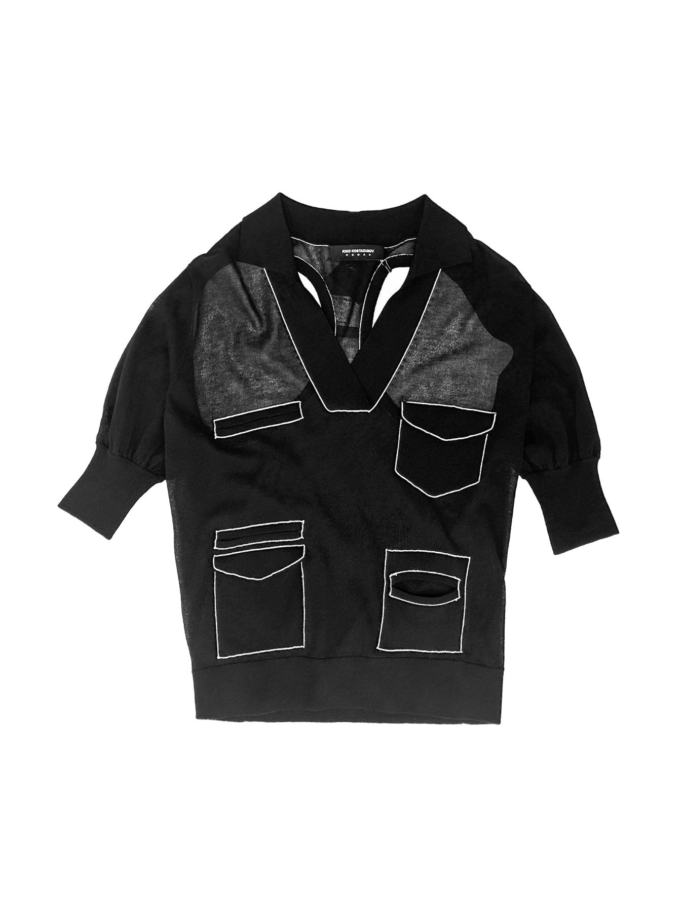 KIKO KOSTADINOV Black Kreiner Knit Polo