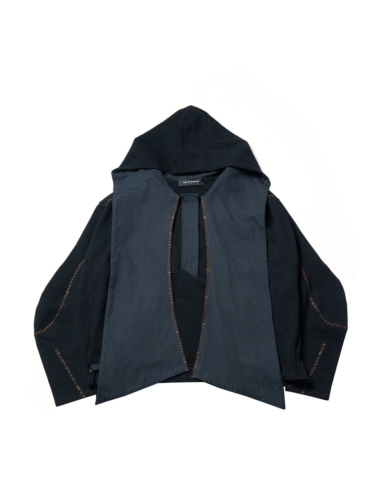 KIKO KOSTADINOV Black Petrel Hooded Pullover