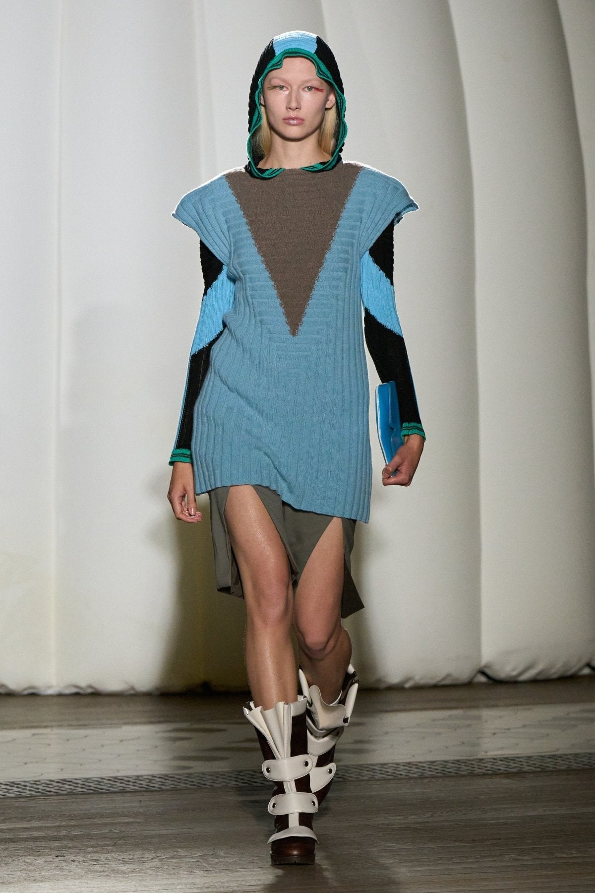 KIKO KOSTADINOV - Dakota Vest - SS25 - CELESTE BLUE/SEPIA