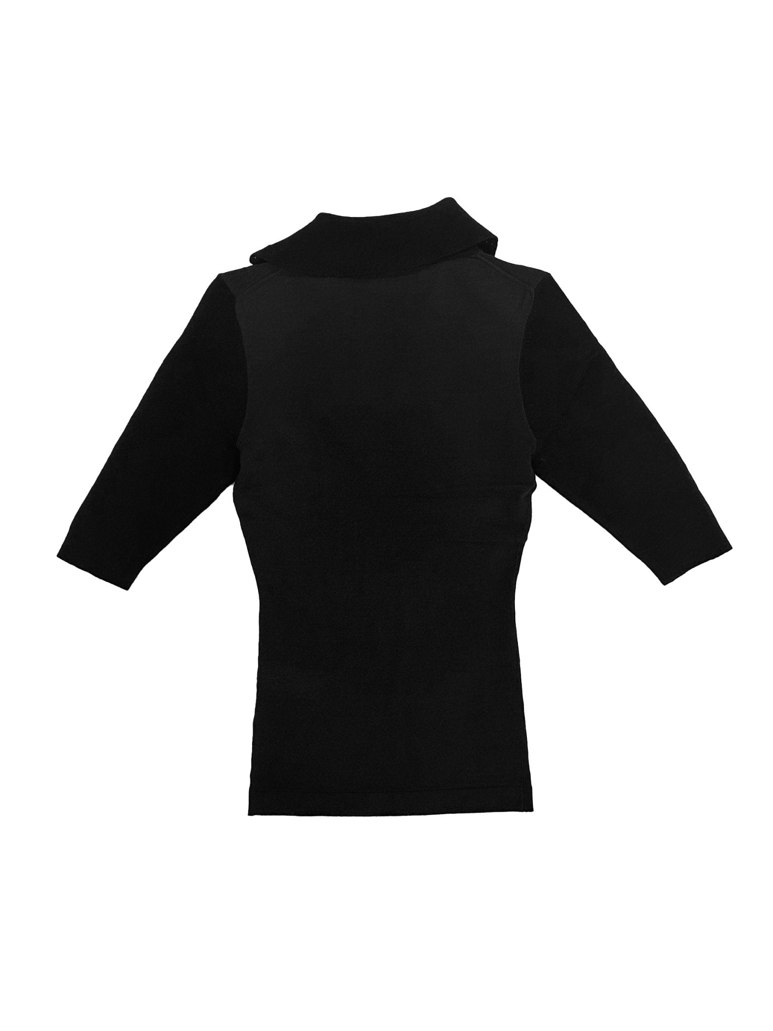 Kiko Kostadinov - Larissa Knit Polo Pitch Black