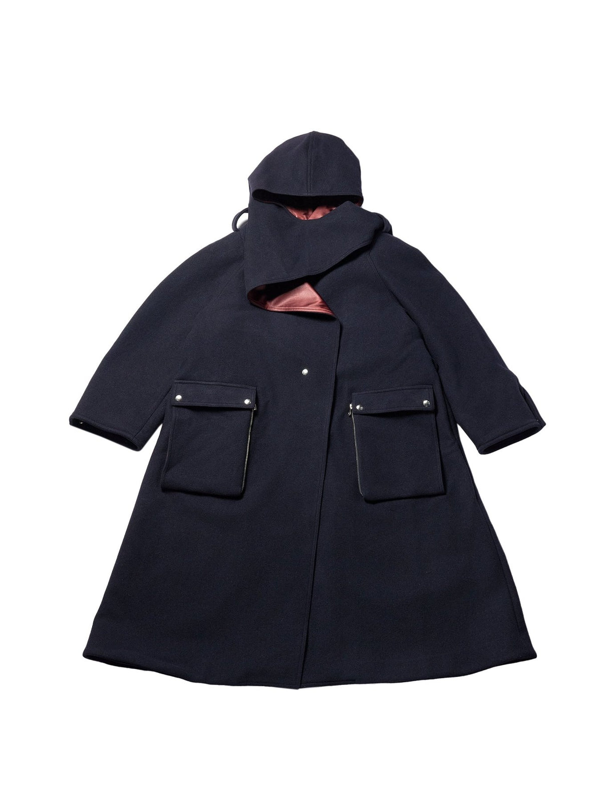 KIKO KOSTADINOV Navy Siskin Hooded Coat