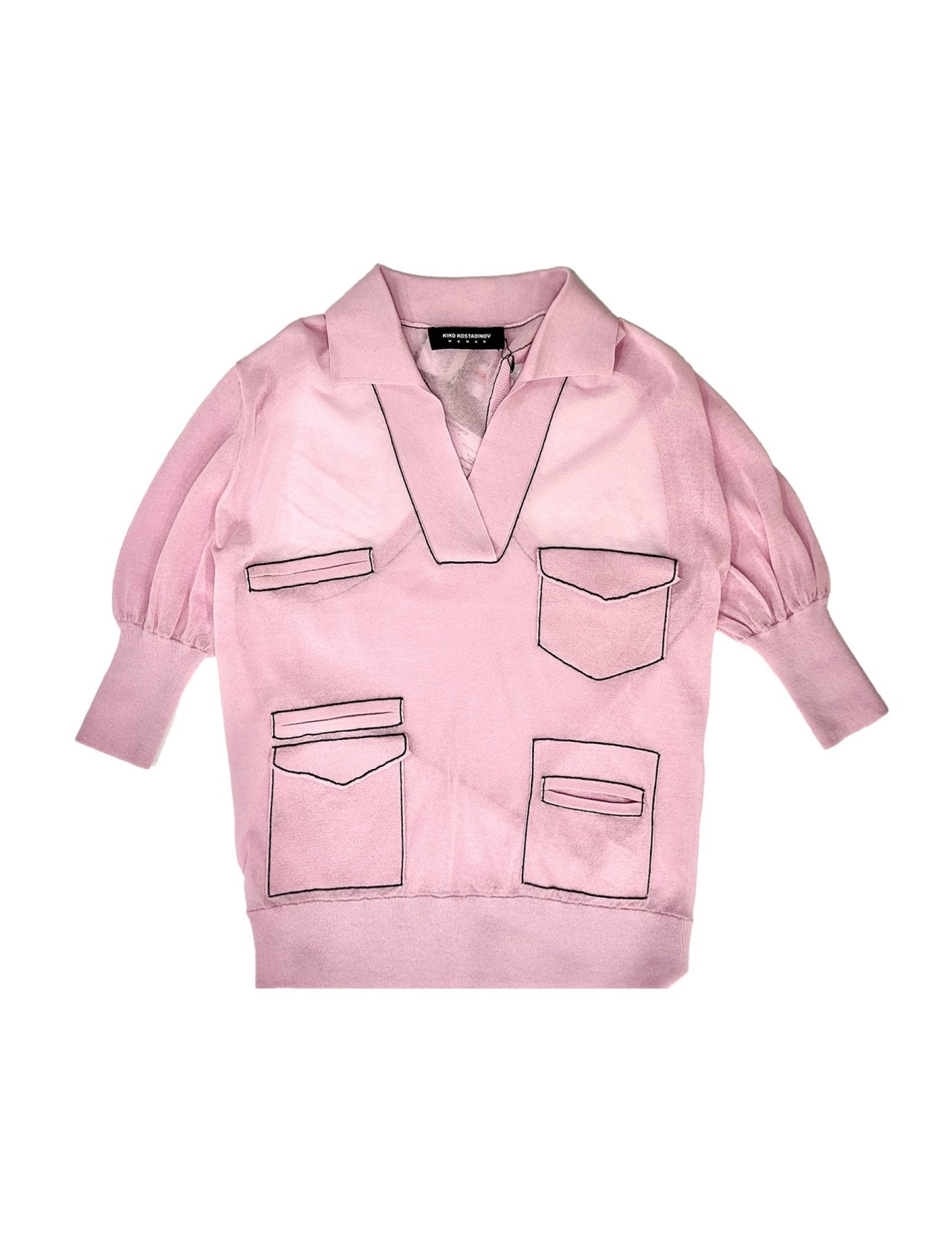 KIKO KOSTADINOV Pink Kreiner Knit Polo