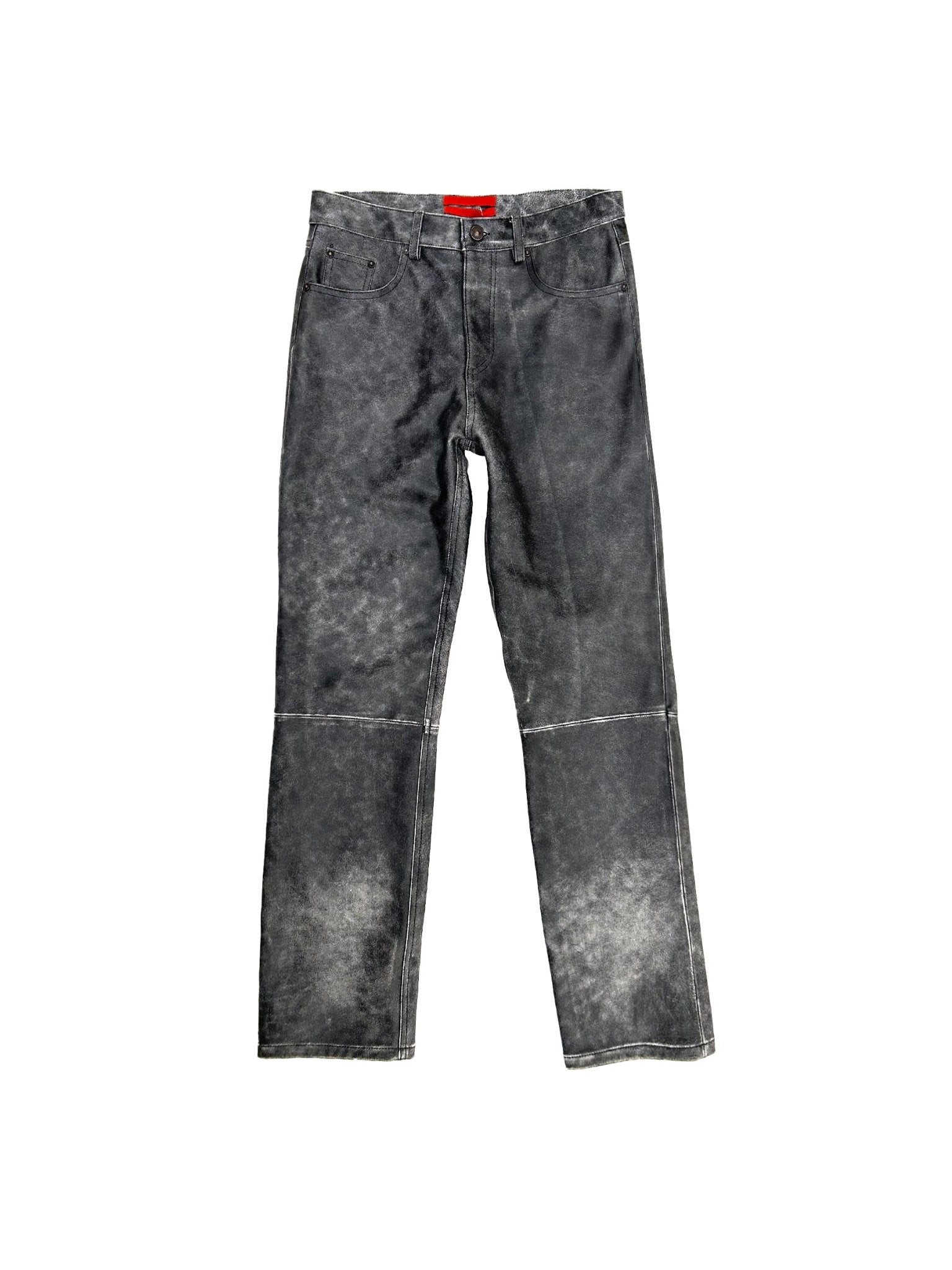 KUSIKOHC - Black Leather Pants - SS25 - BLACK