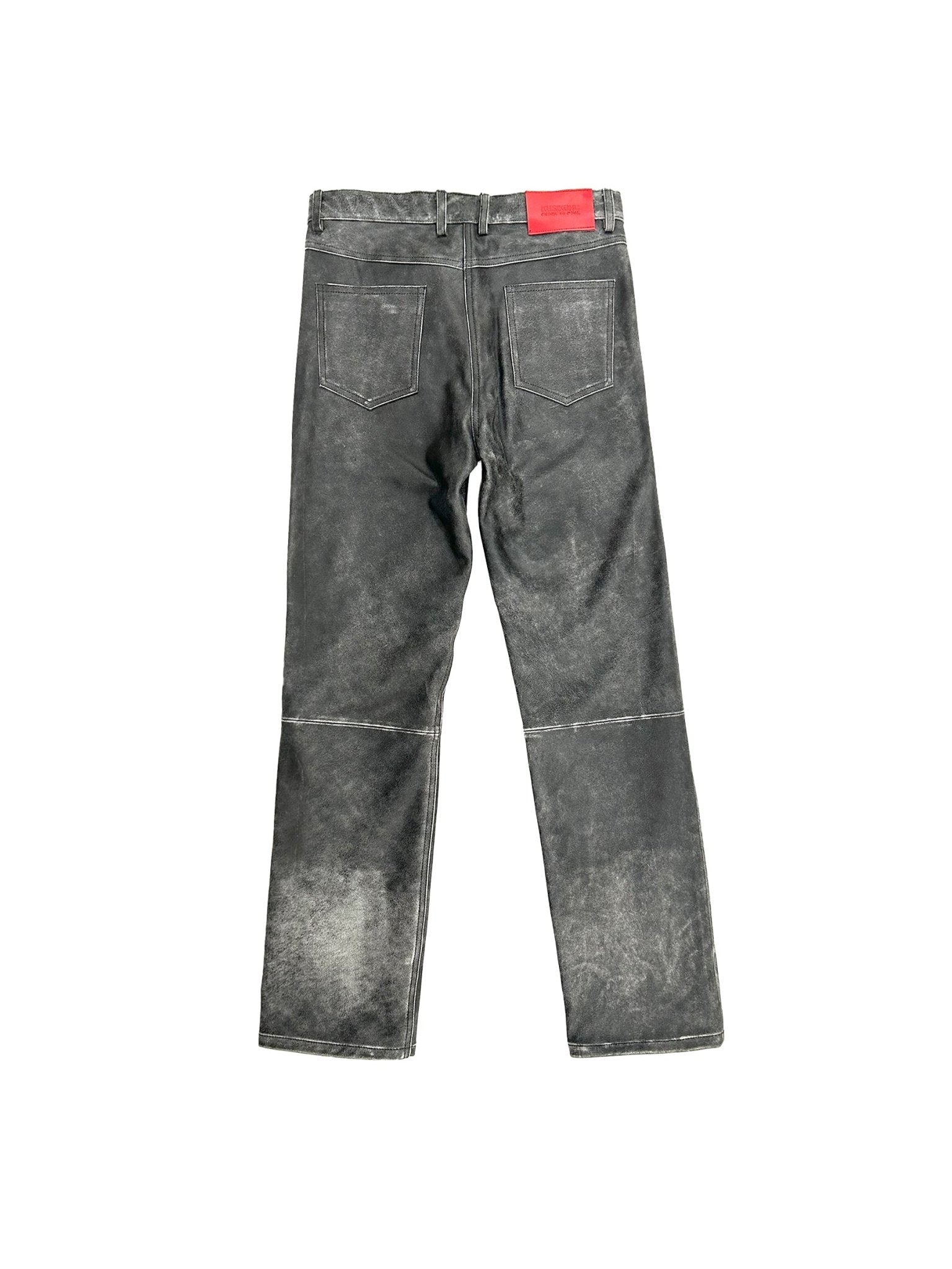 KUSIKOHC - Black Leather Pants - SS25 - BLACK