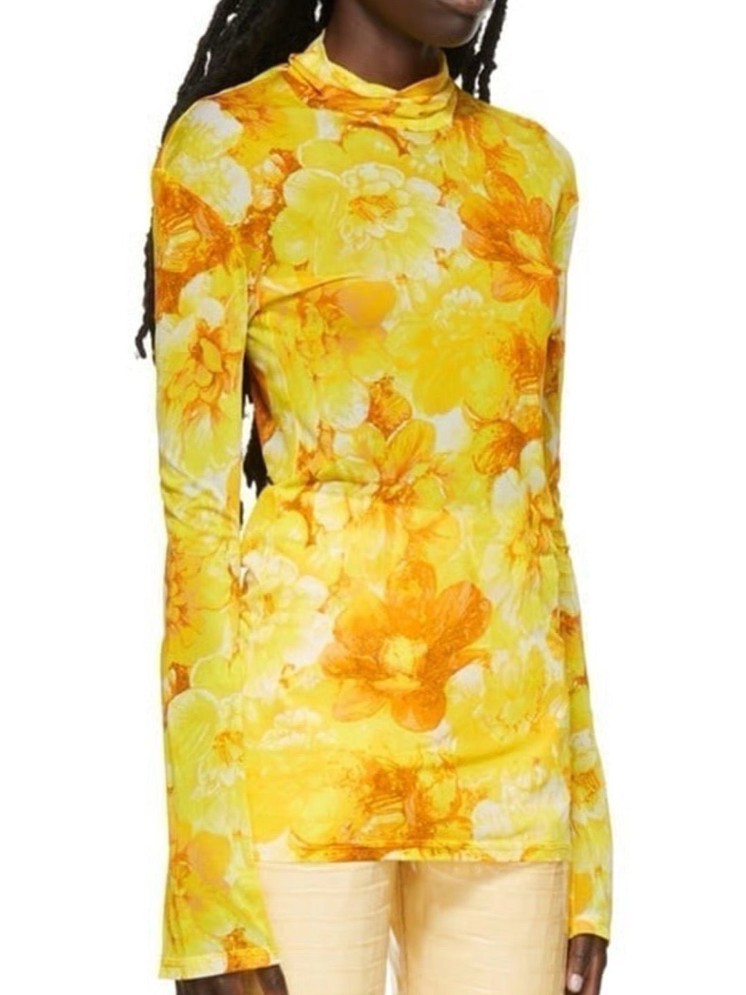 KWAIDAN EDITIONS Yellow Roll Neck T-Shirts