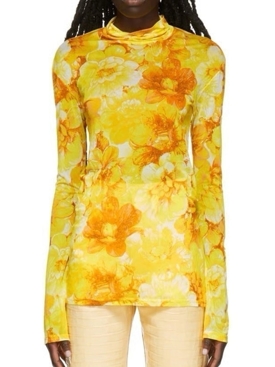 KWAIDAN EDITIONS Yellow Roll Neck T-Shirts