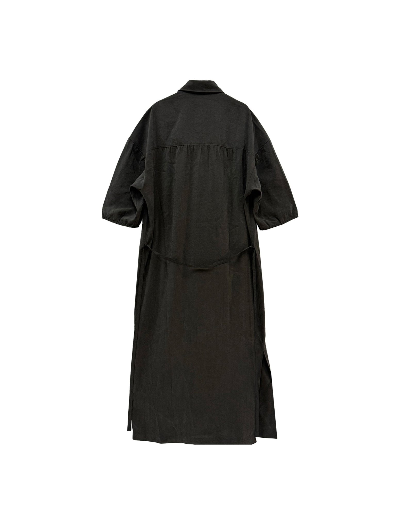 LEMAIRE - Asymmetrical Shirt Dress - SS25 - DARKESPRESSO