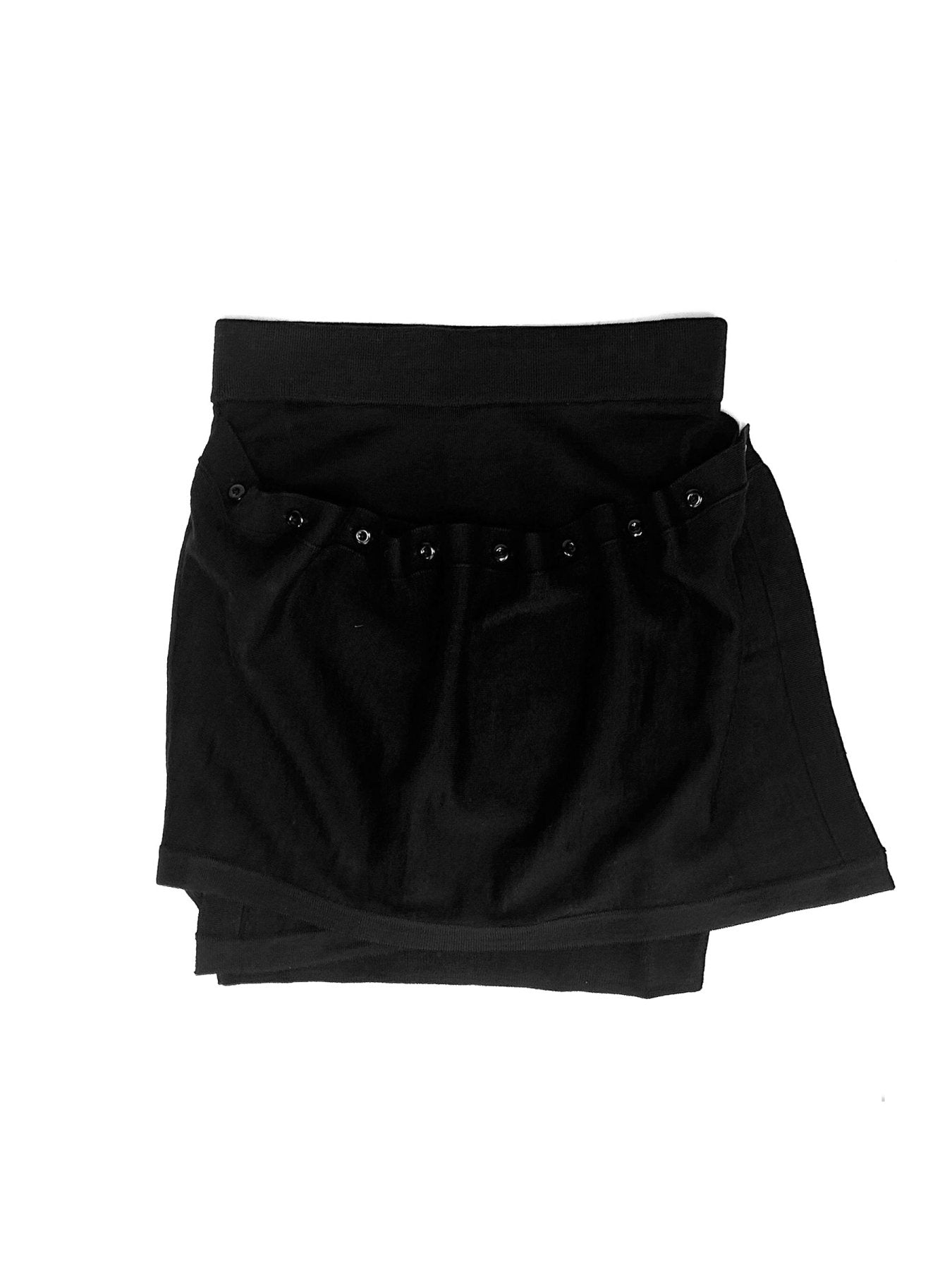 LEMAIRE Black Buttoned Skirt