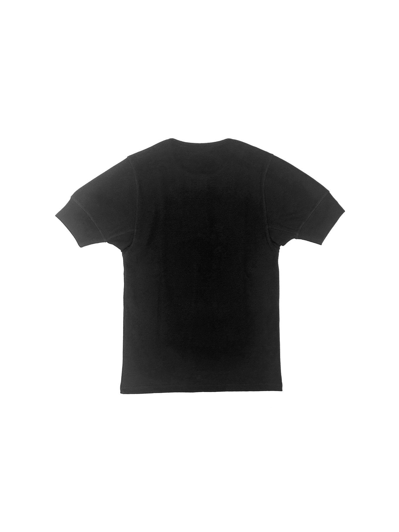 LEMAIRE Black Rib Henley Top
