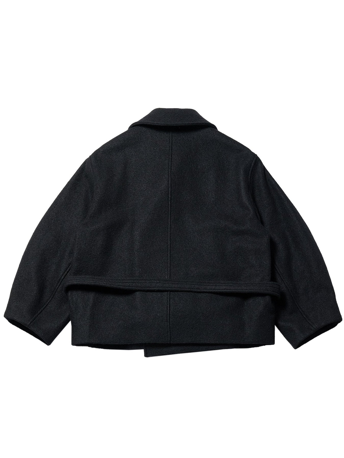 LEMAIRE Black Short Wrap Coat