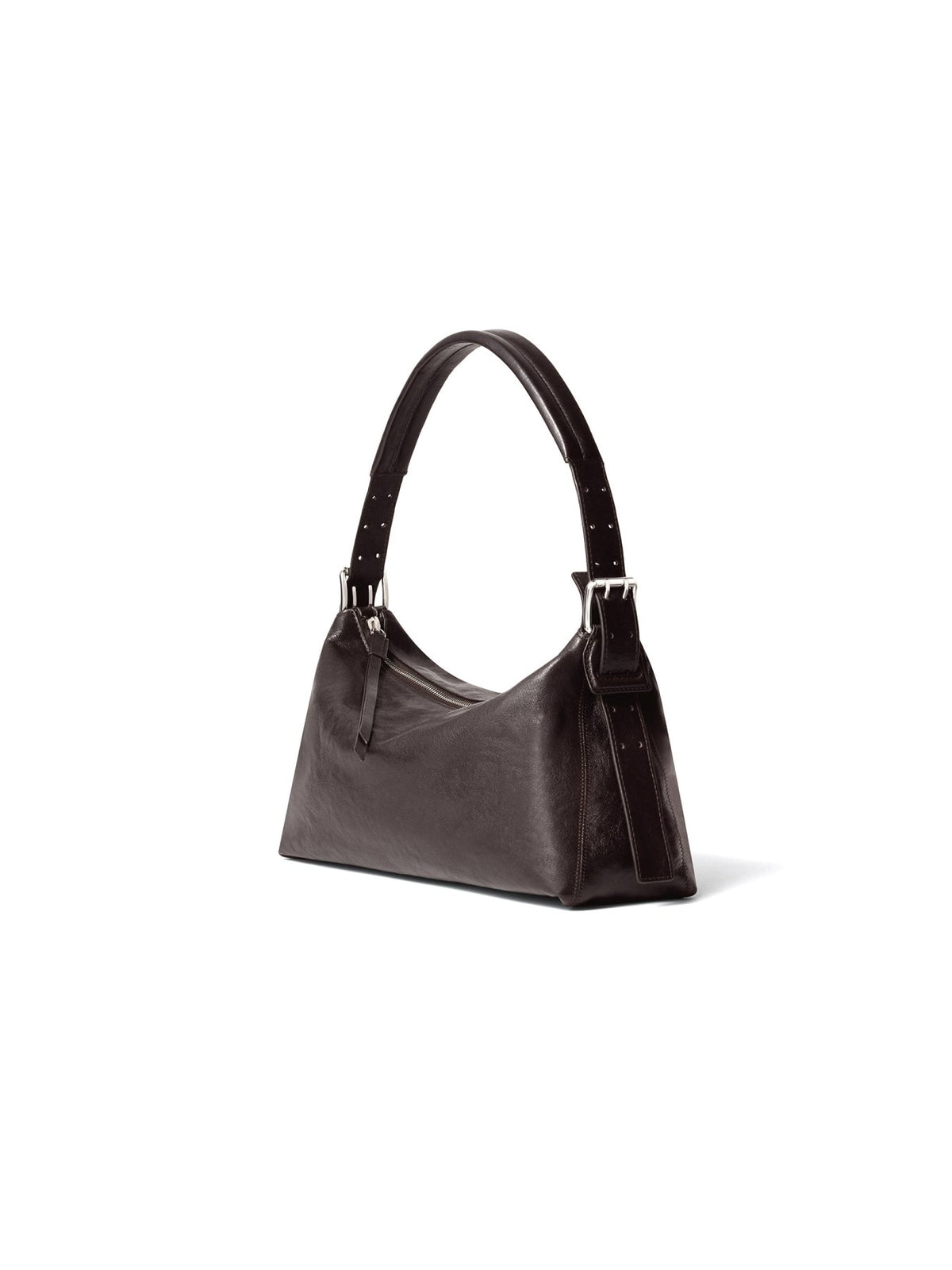 LEMAIRE Brown Belted Baguette Bag