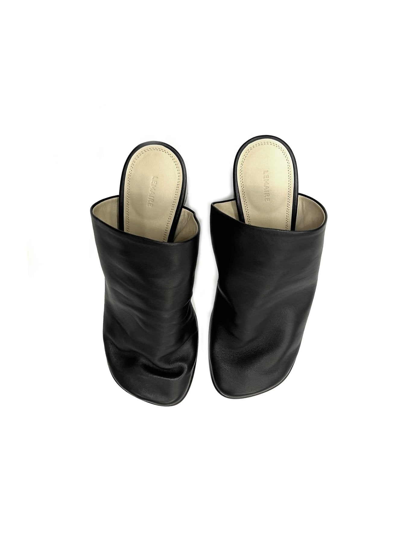 LEMAIRE Brown Glove Mules