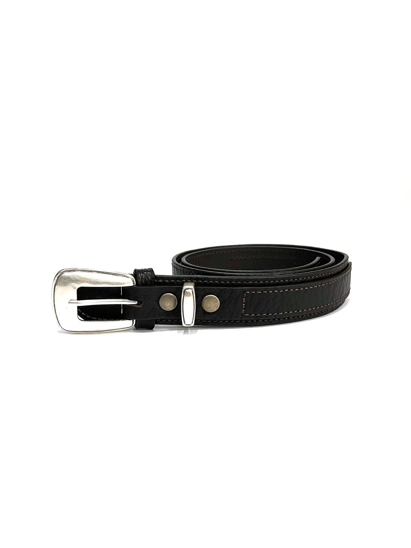 LEMAIRE Brown Minimal Western Belt