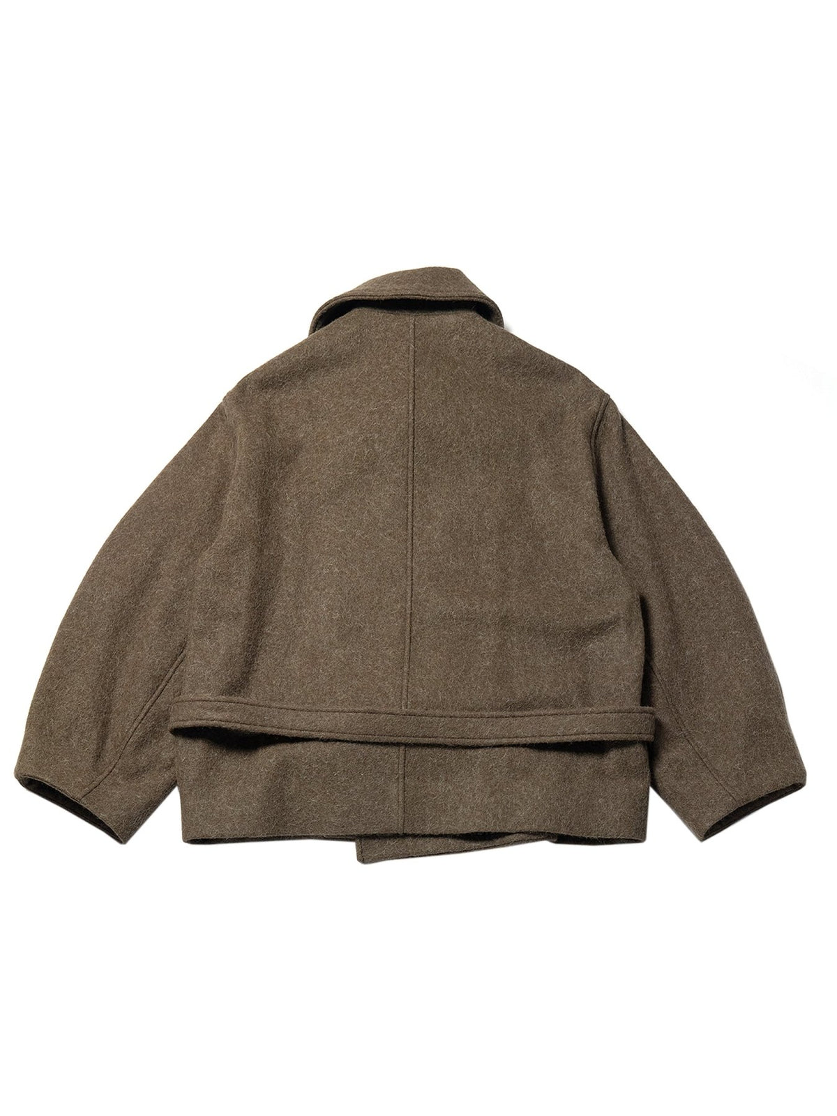 LEMAIRE Brown Short Wrap Coat