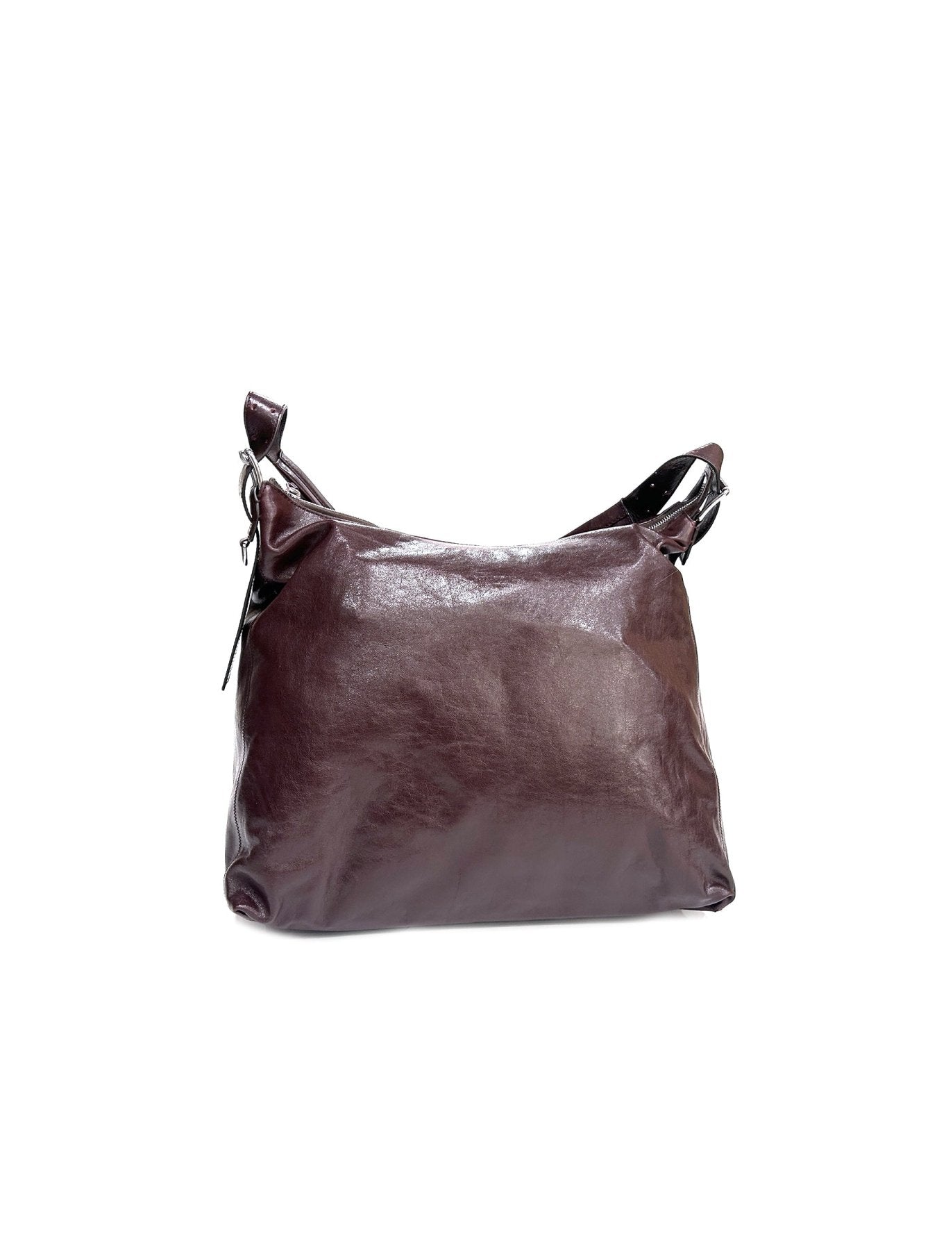 LEMAIRE Burgundy Belted Hobo Bag