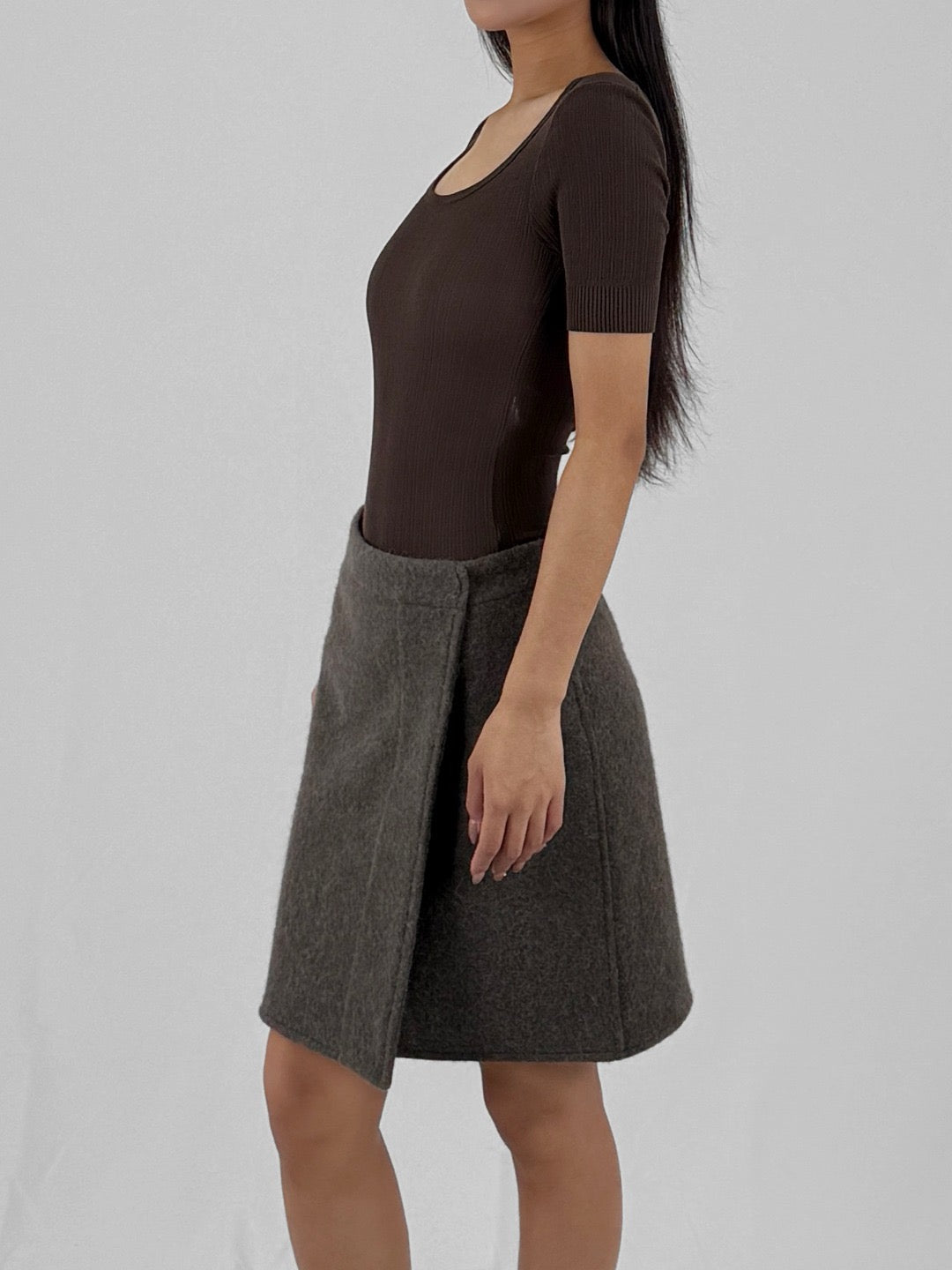 LEMAIRE Dark Chocolate Rib Bodysuits