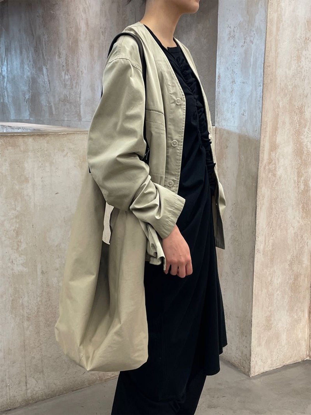 LEMAIRE - Flag Hobo Bag - SS25 - LINEN