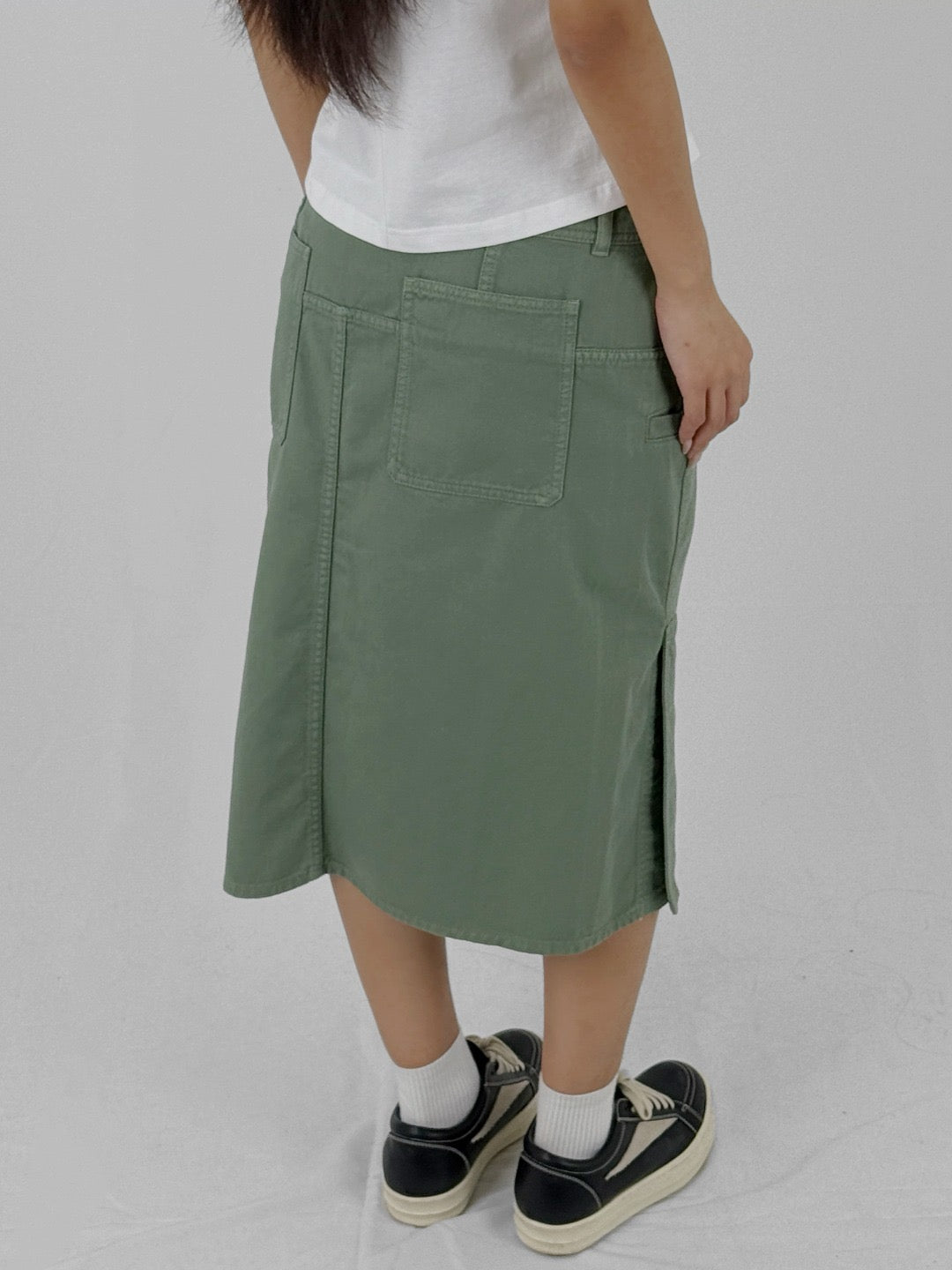 LEMAIRE Hedge Green Straight Skirts