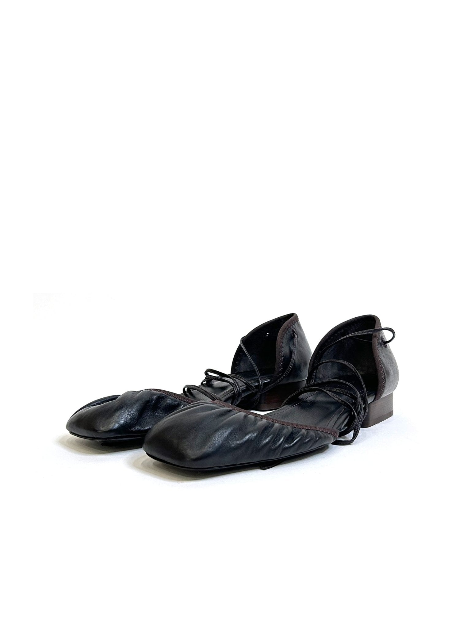 LEMAIRE - Micro Ballerina Flat - SS25 - DARKCHOCOLATE