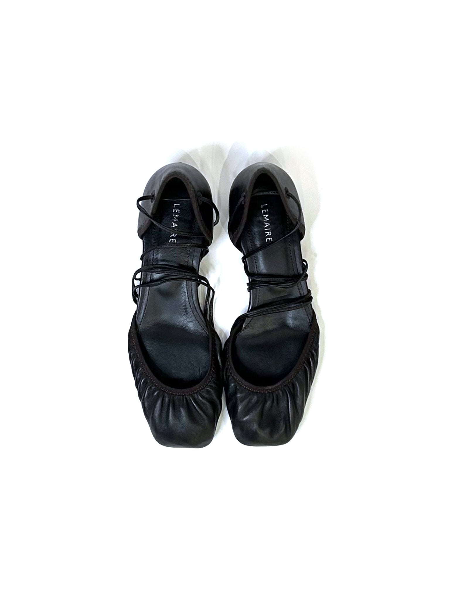 LEMAIRE - Micro Ballerina Flat - SS25 - DARKCHOCOLATE