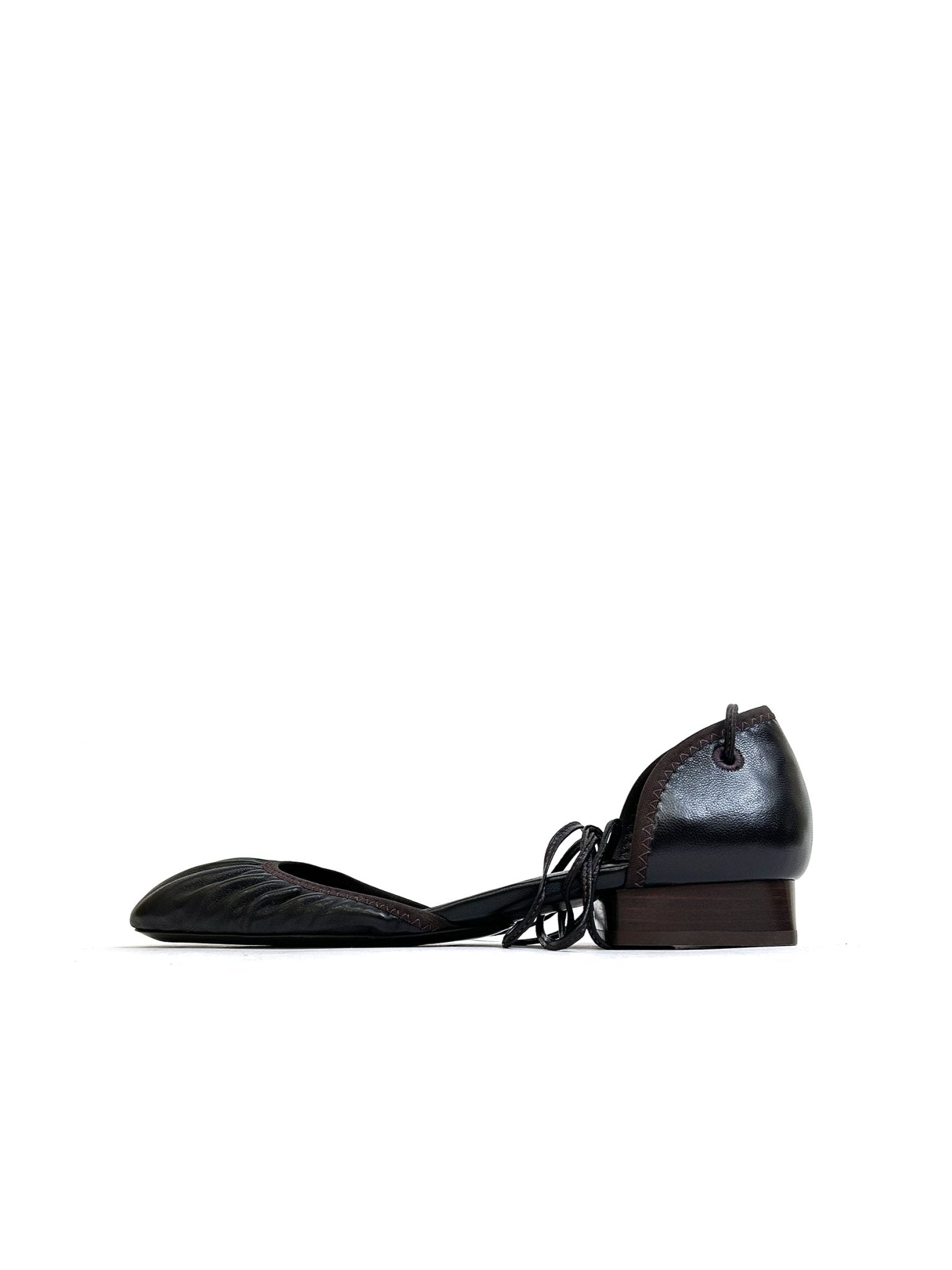 LEMAIRE - Micro Ballerina Flat - SS25 - DARKCHOCOLATE