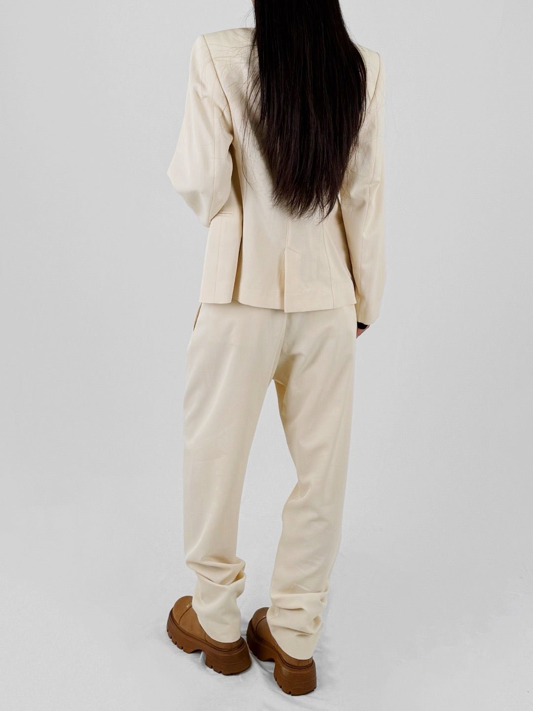 LEMAIRE - Pleated Tailored Pants - SS25 - LIGHTPOWDER