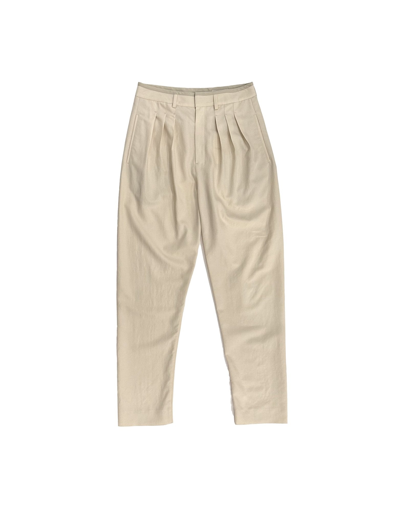 LEMAIRE - Pleated Tailored Pants - SS25 - LIGHTPOWDER