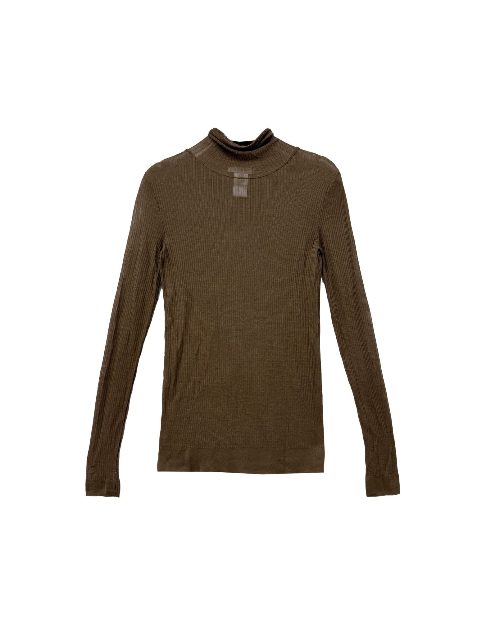 LEMAIRE - Seamless High Neck Top - AW24 - BROWN
