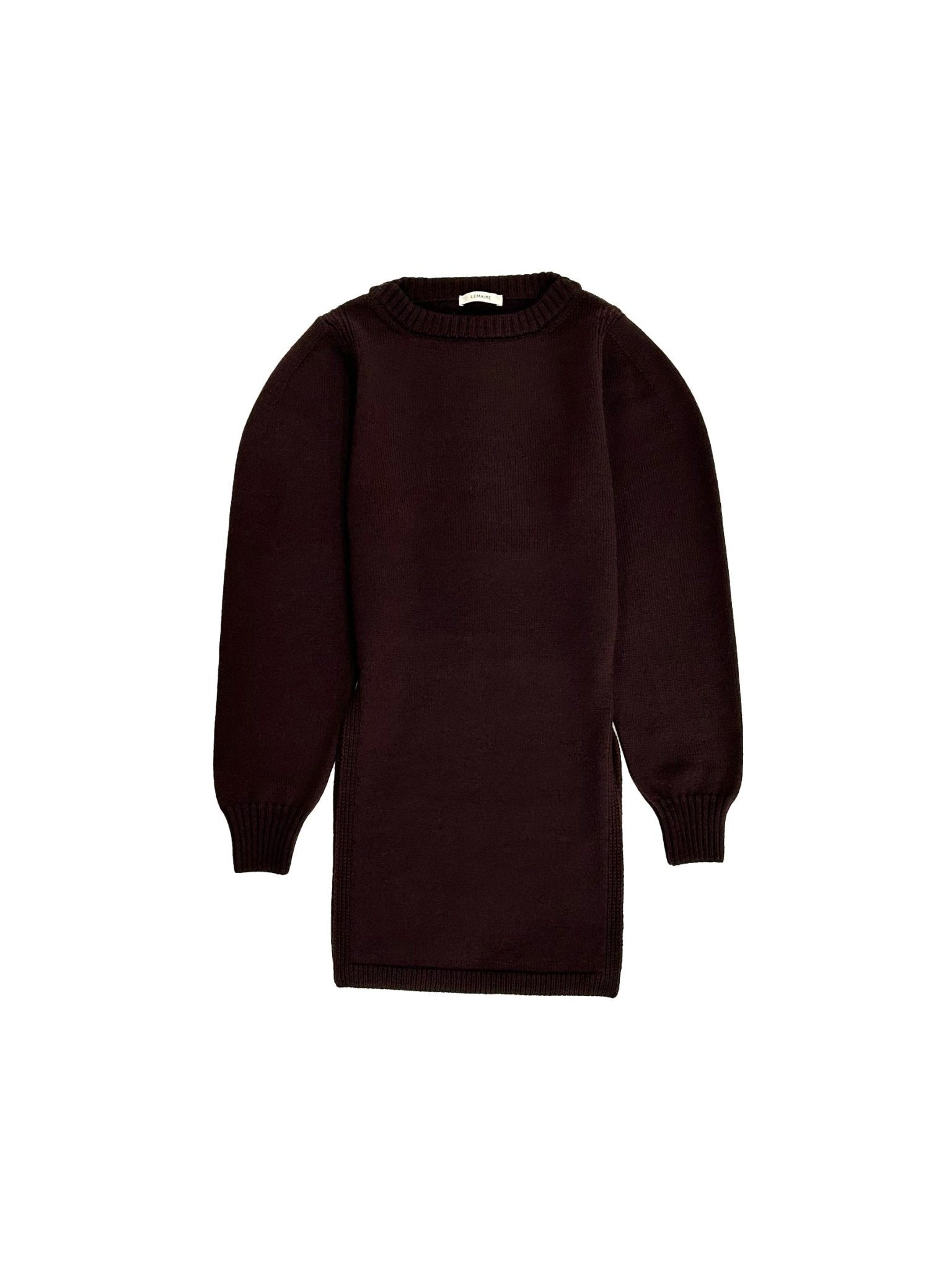 LEMAIRE - Sweater With Slits - AW25 - RE373 AUBERGINE