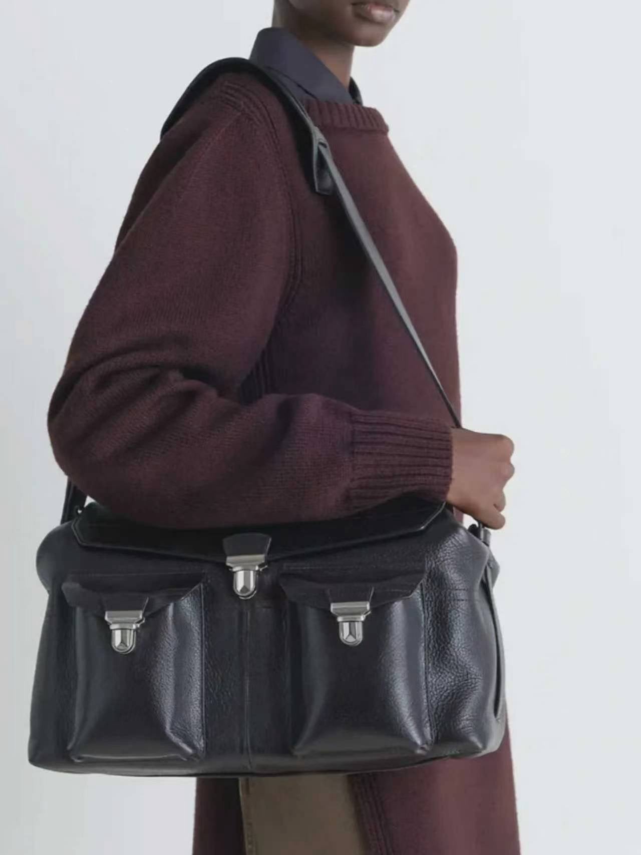 LEMAIRE - Week-End Gear Bag - SS25 - ESPRESSO