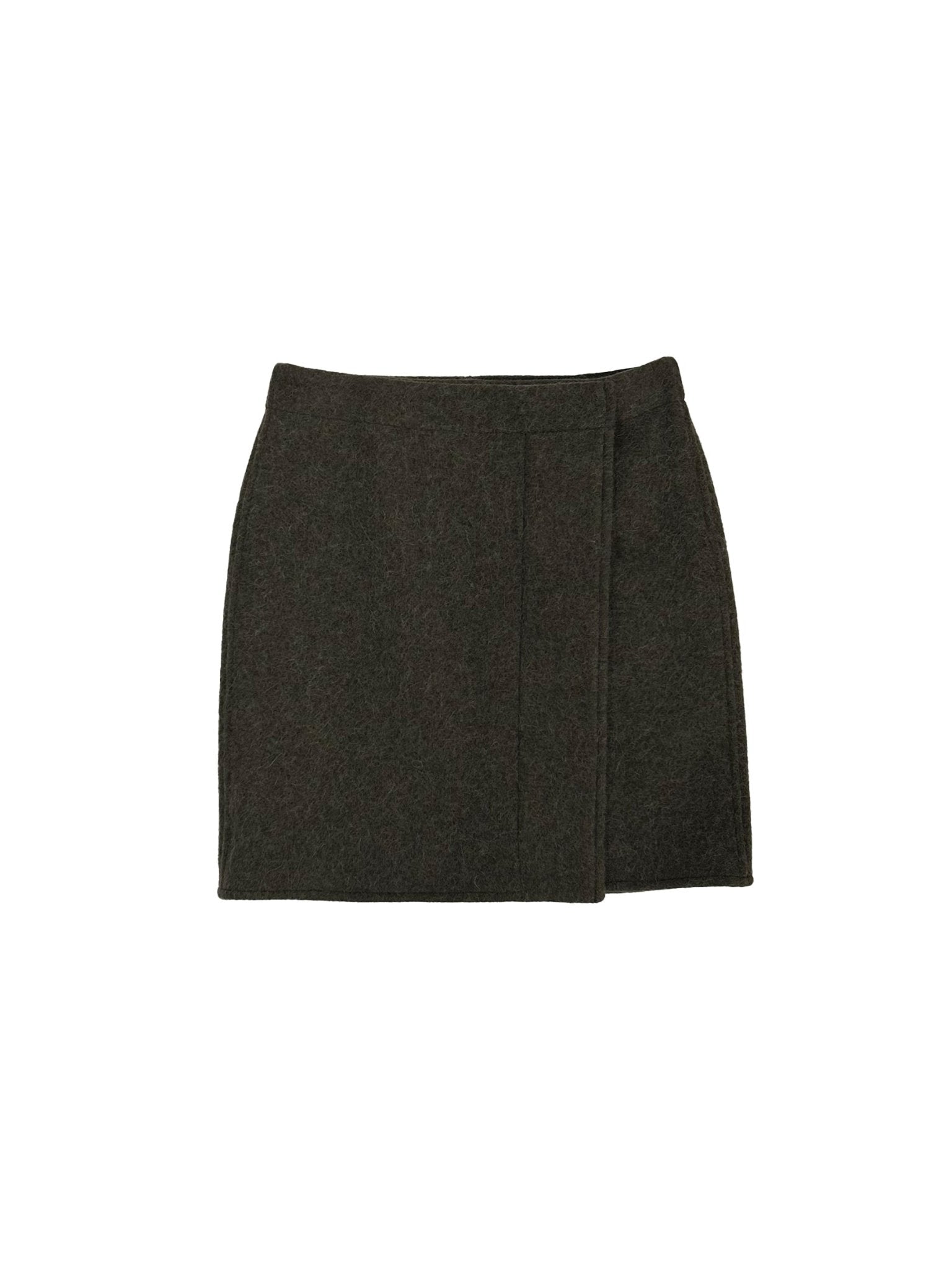 LEMAIRE - Wrapover Skirt - AW25 - GR678 DARK KHAKI