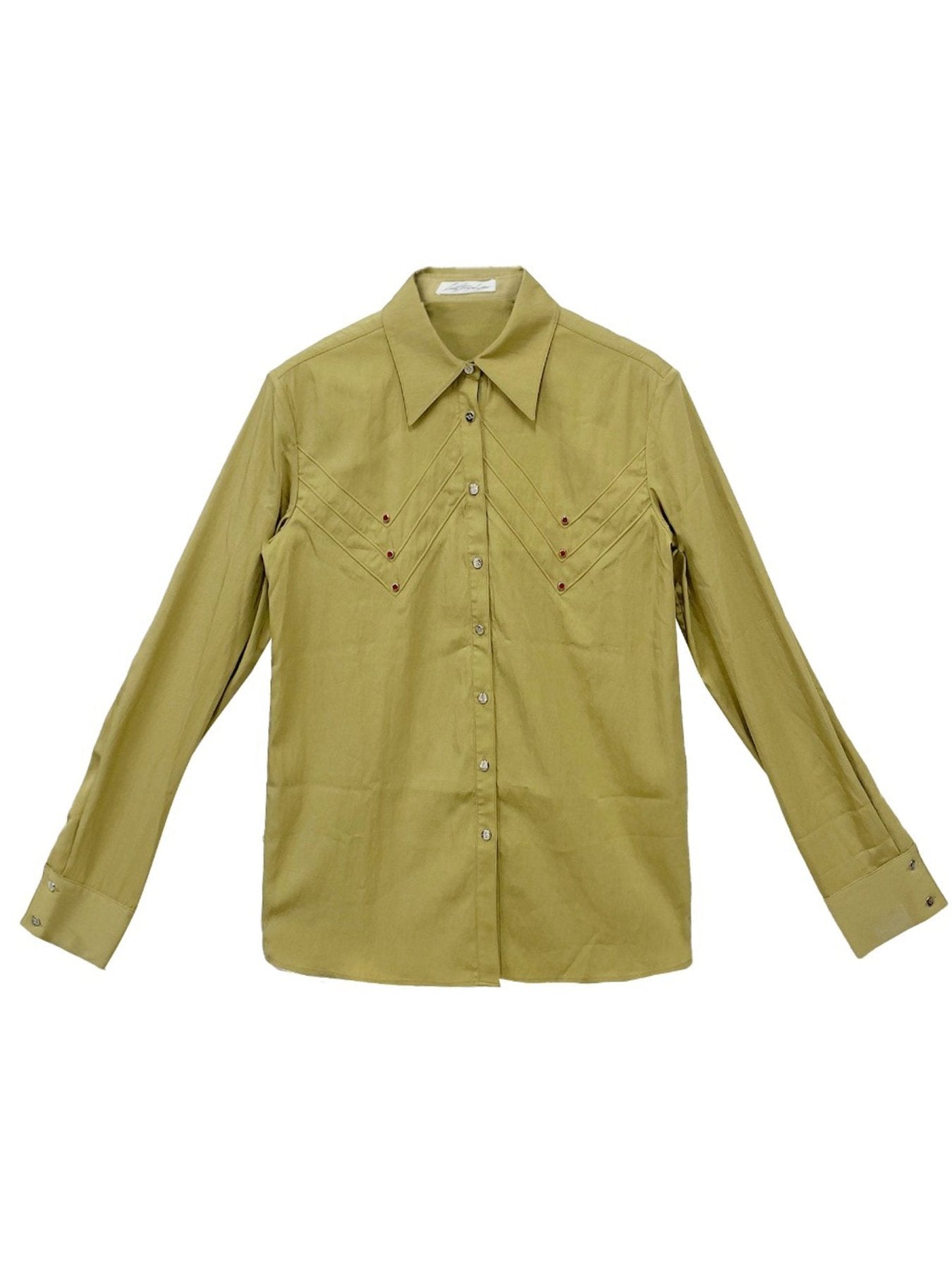 LOUIS CHEN Medallion Studs Embellishments Shirts