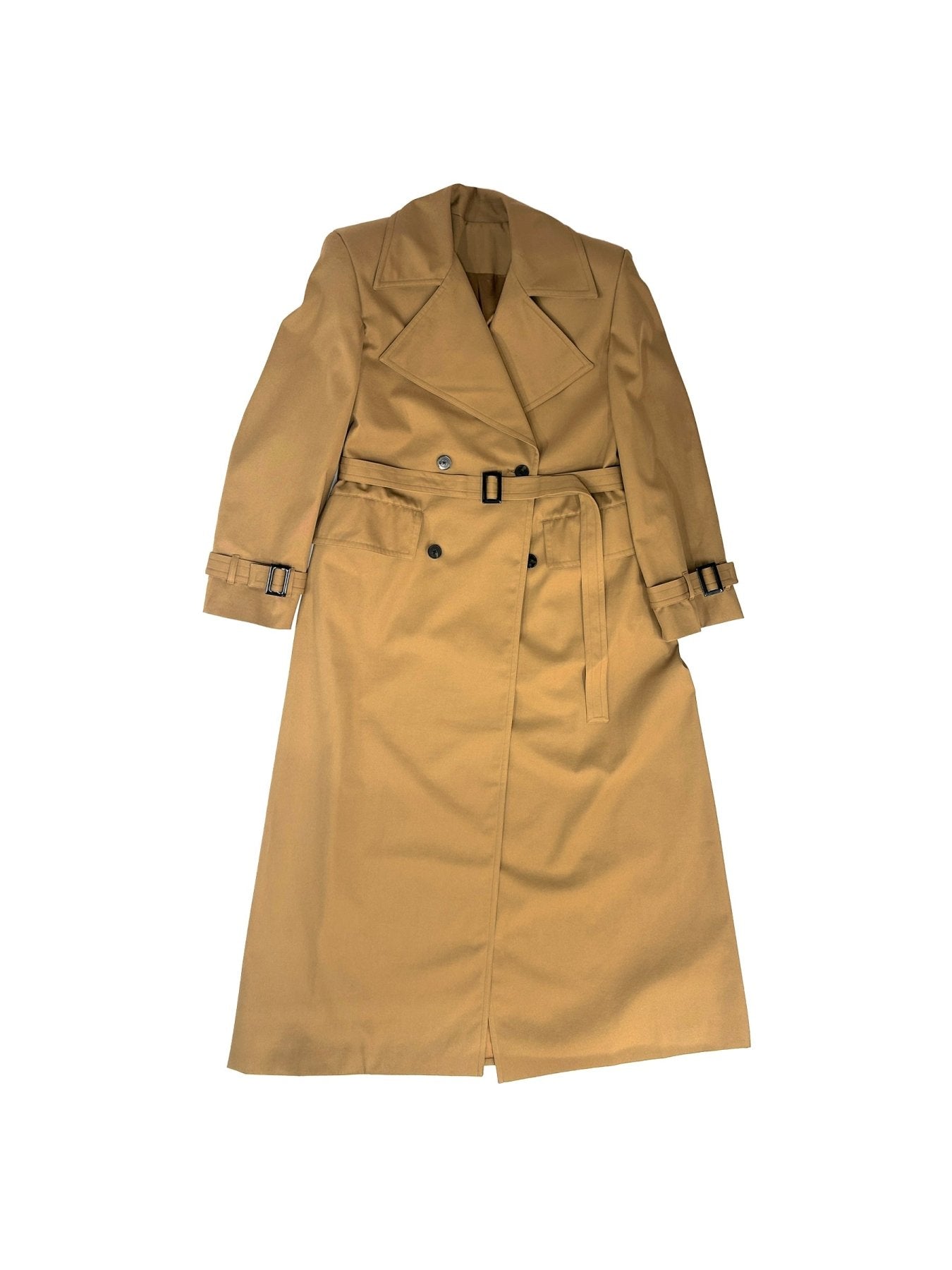 LOUIS GABRIEL NOUCHI Beige Double Breasted Trench Coat