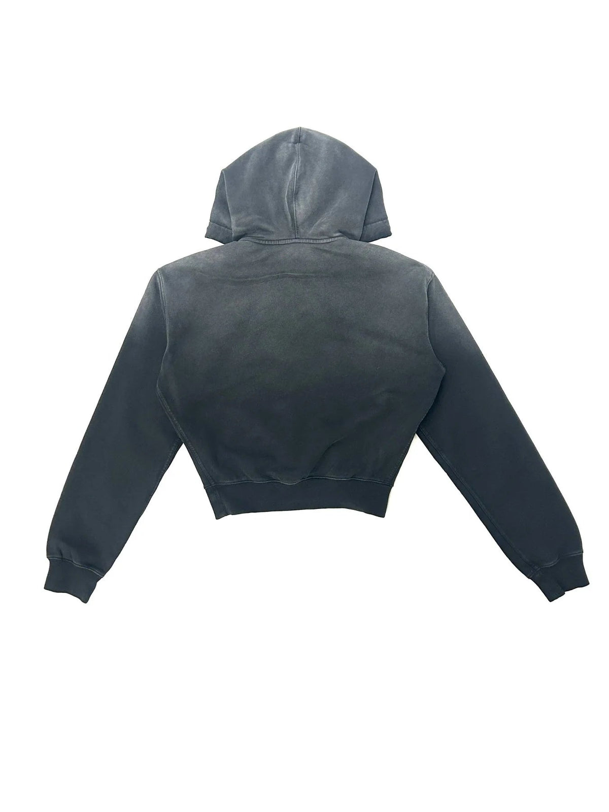 LOUIS GABRIEL NOUCHI Black Cropped Hooded Sweatshirt
