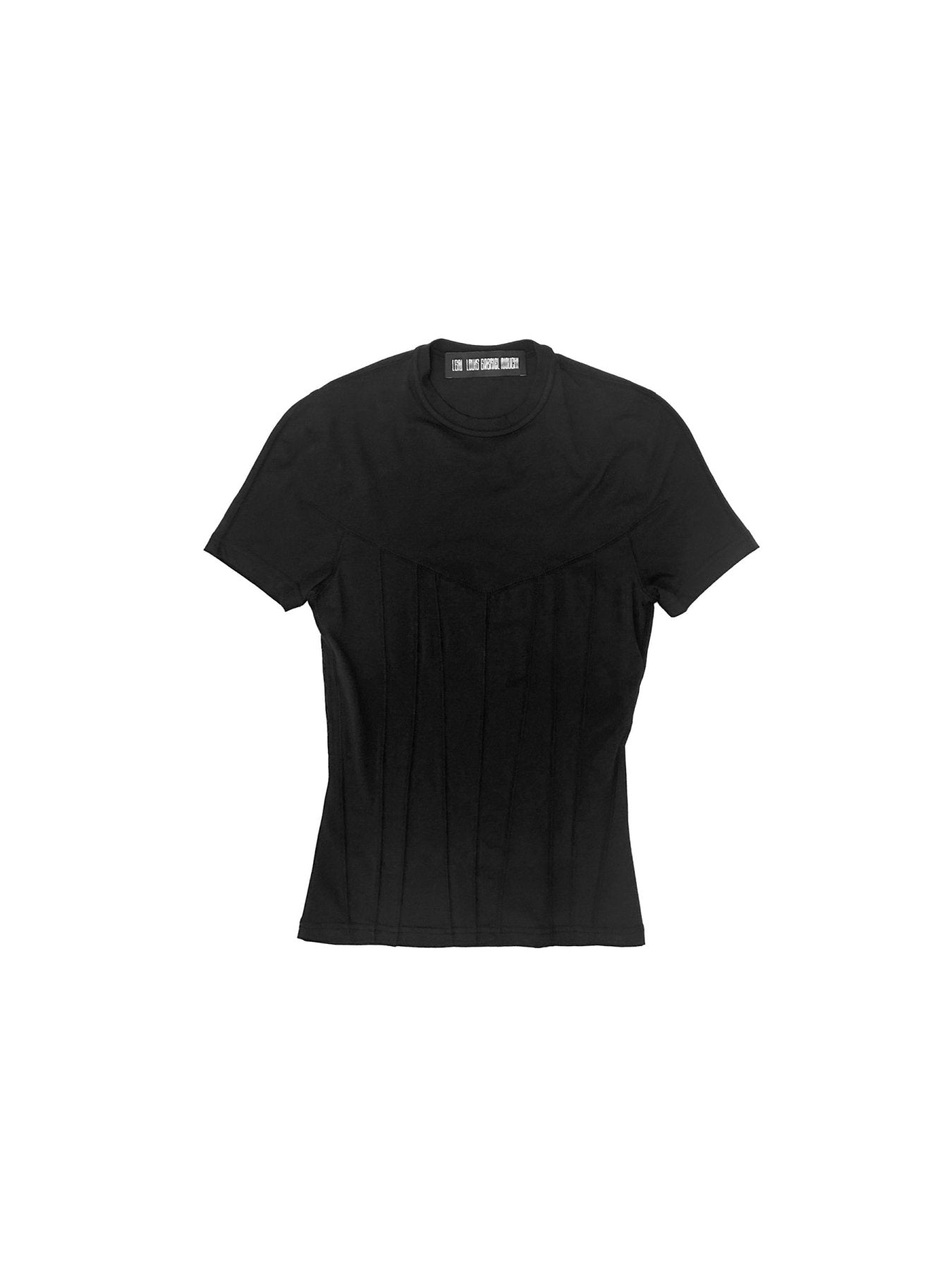 LOUIS GABRIEL NOUCHI Black Fitted T Shirt