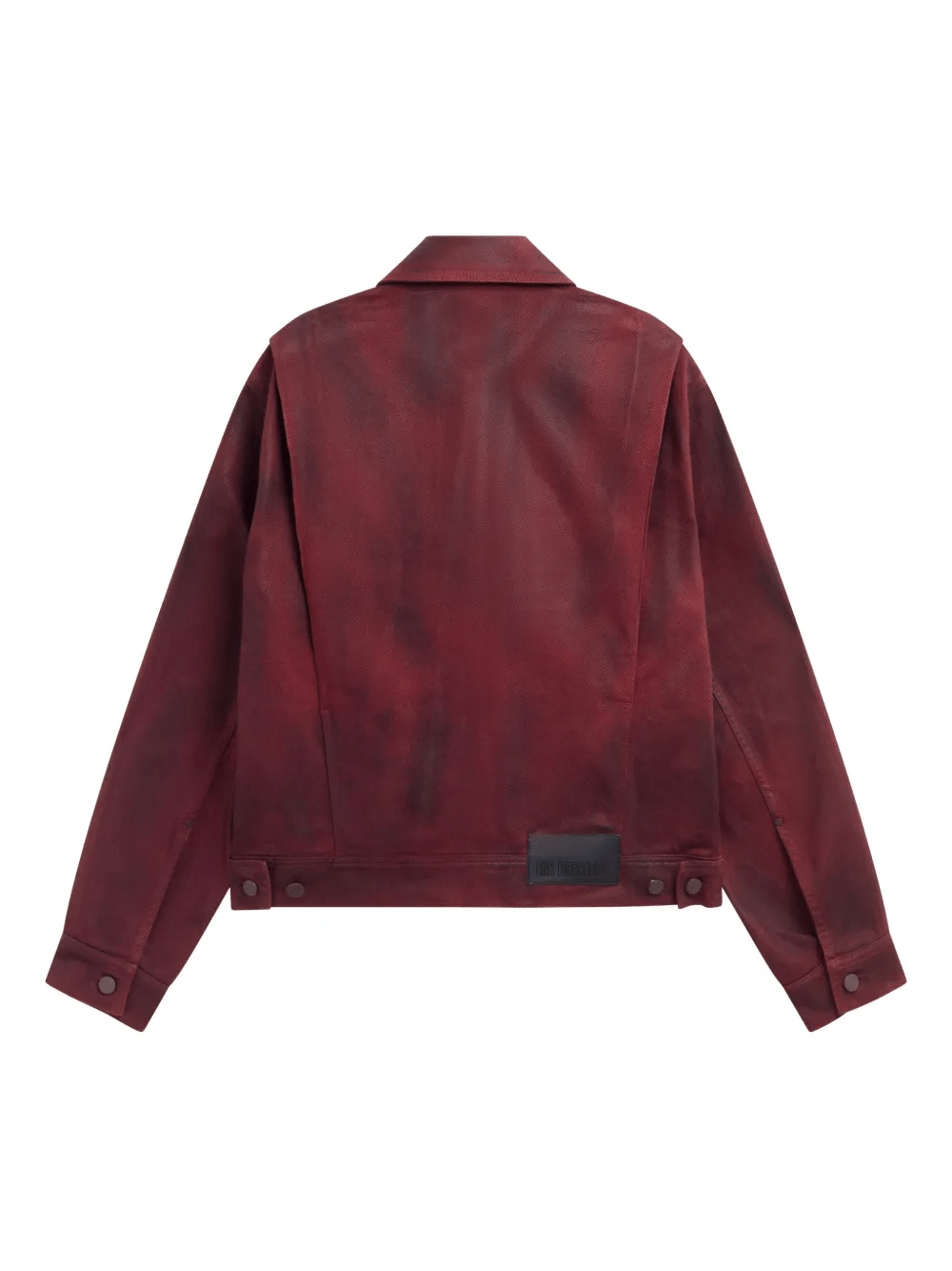 LOUIS GABRIEL NOUCHI - Denim Trucker Jacket - SS25 - DARK RED GLOSSY