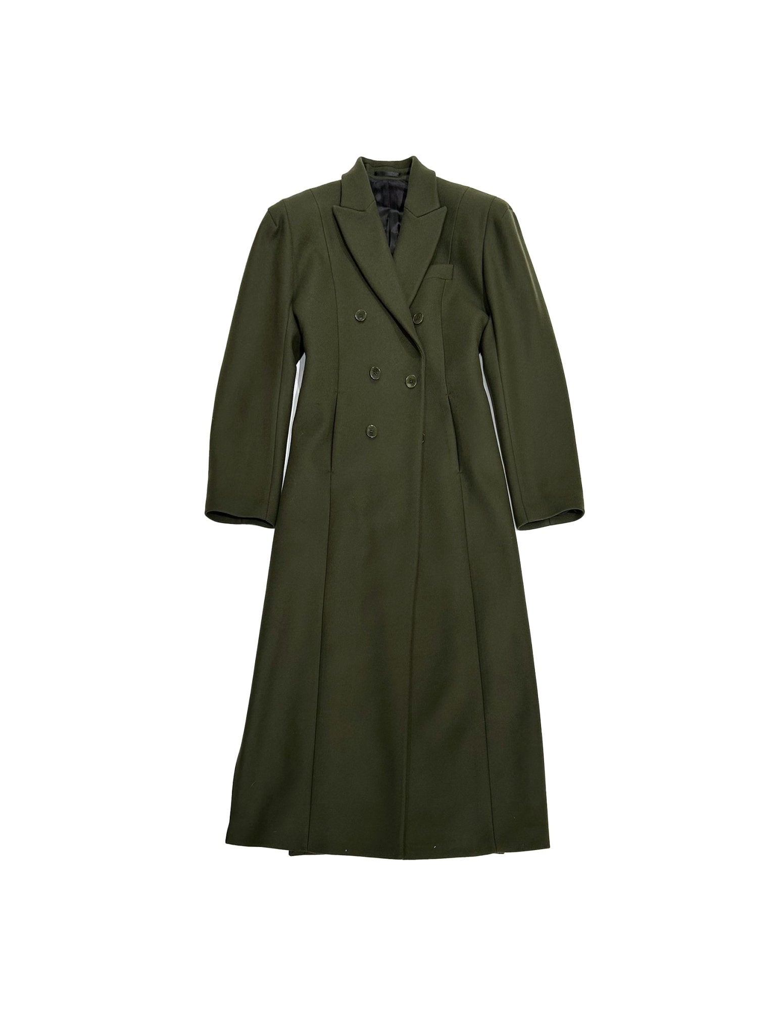 LOUIS GABRIEL NOUCHI - Double Breasted Coat With 6 Buttons - AW25 - ARMY