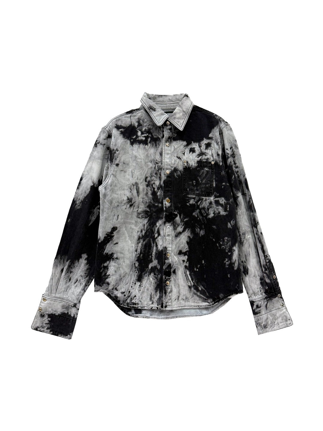 Louis Gabriel Nouchi - Faded Denim Double Cuffs Shirt - SS25 555D012 LIGHT GREY