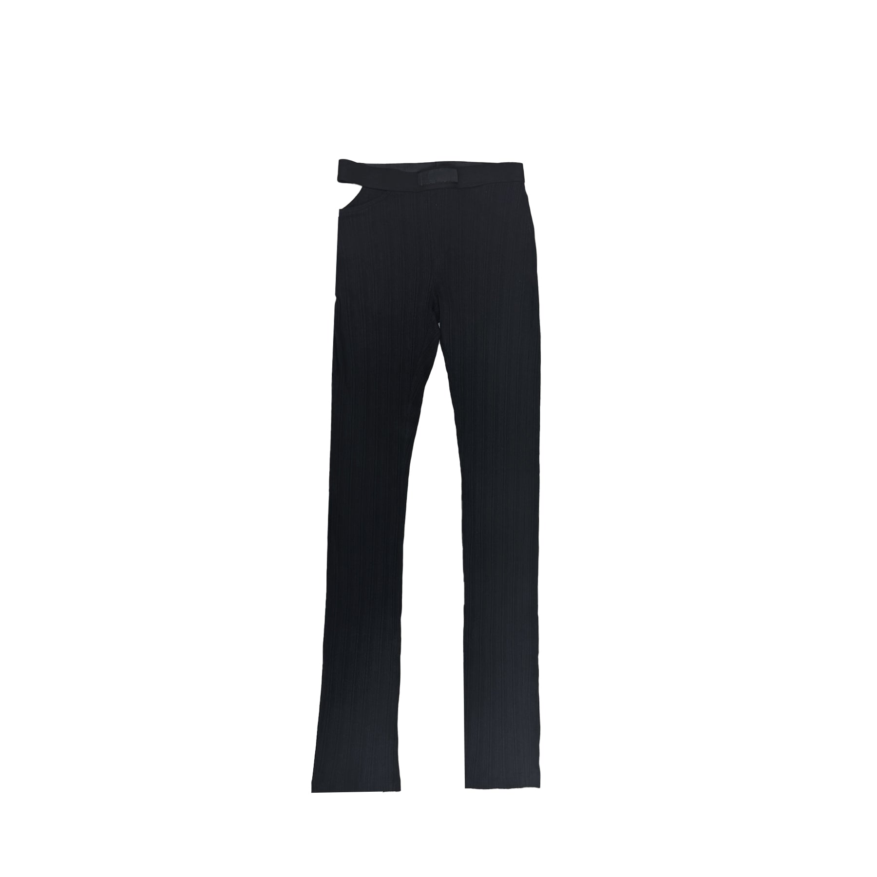 Louis Gabriel Nouchi - Flared Loungewear Pants With Signature Opening - AW23 - BLACK