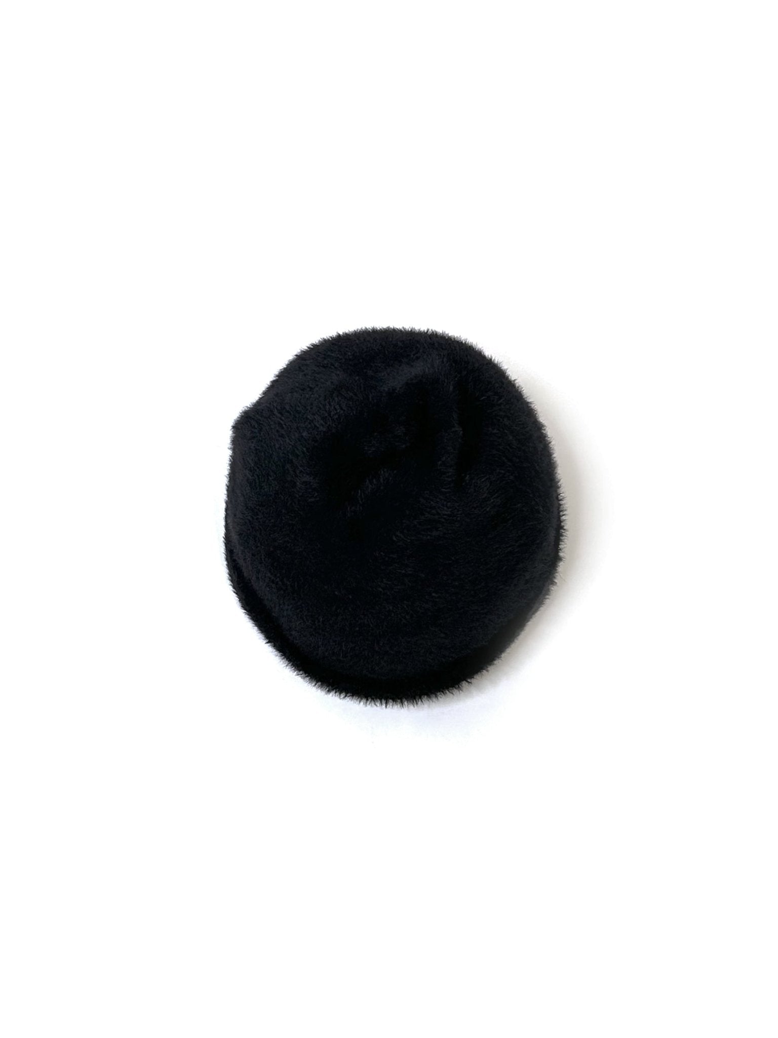 LOUIS GABRIEL NOUCHI - Fuzzy Beanie - AW25 - BLACK 001
