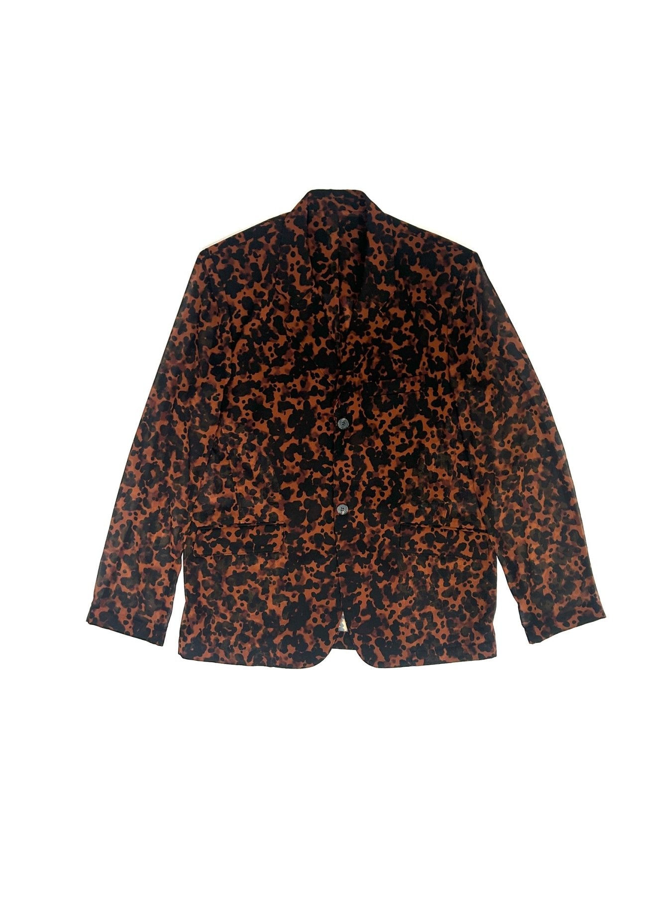 LOUIS GABRIEL NOUCHI Multi Transparent Animal Print Blazer