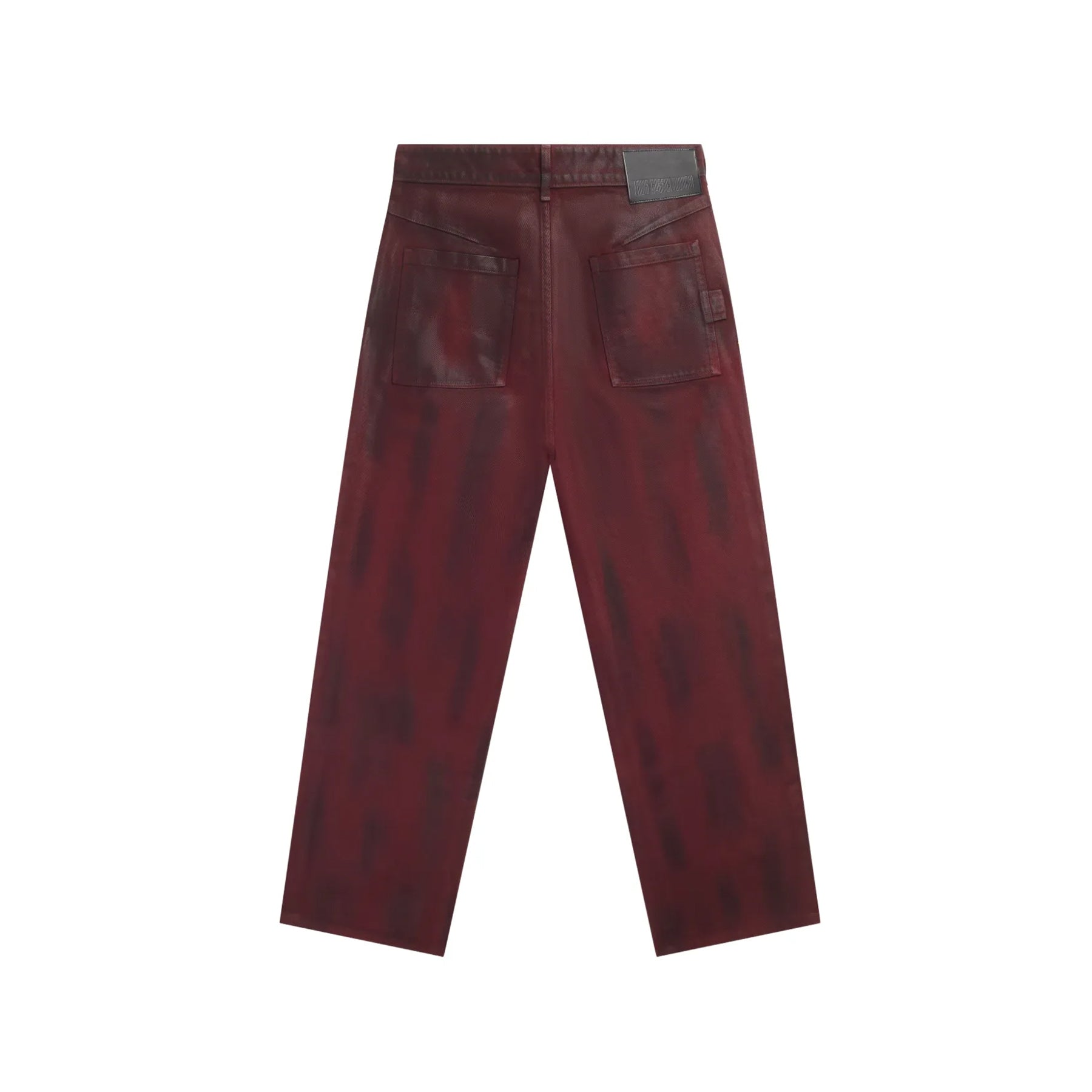 LOUIS GABRIEL NOUCHI - Straight - Leg Denim Trousers - SS25 - DARK RED GLOSSY