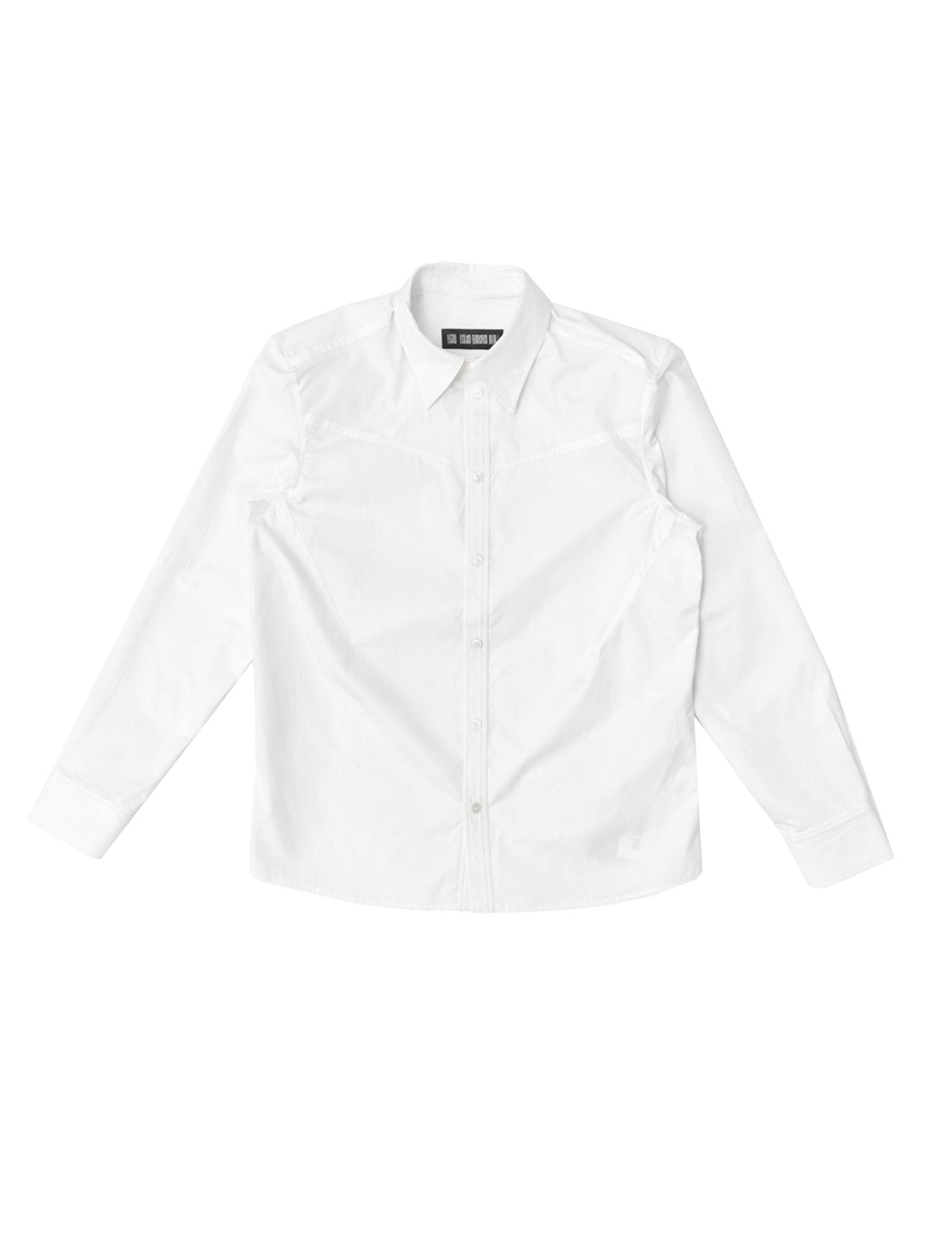 LOUIS GABRIEL NOUCHI White Poplin Shirt With Structuring Darts