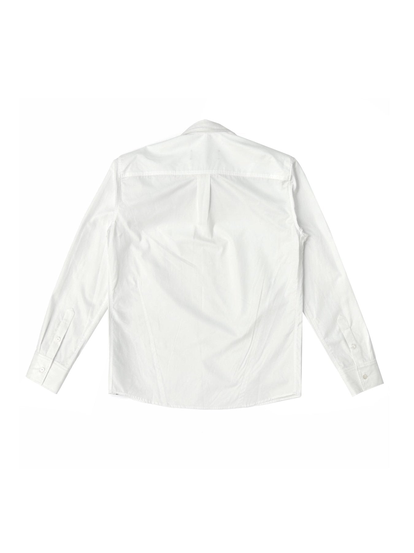 LOUIS GABRIEL NOUCHI White Poplin Shirt With Structuring Darts