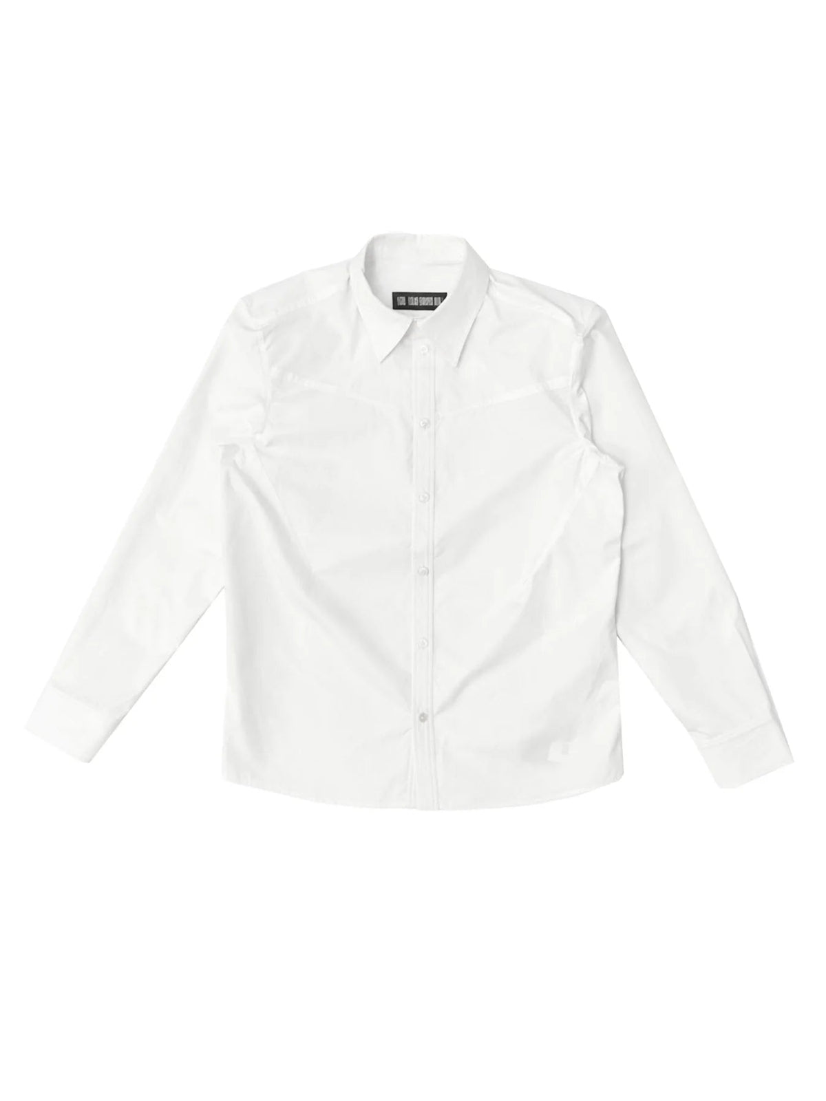 LOUIS GABRIEL NOUCHI White Poplin Shirt With Structuring Darts